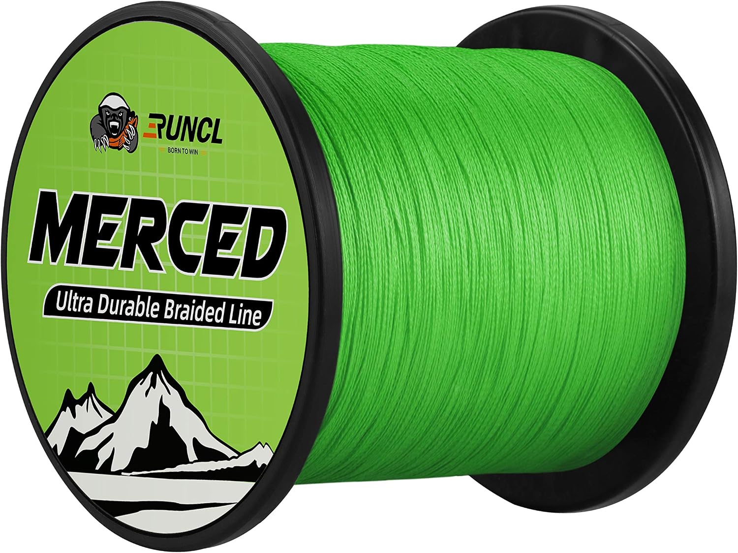 RUNCL Braided Fishing Line Merced, 1000 500 300 Yards Braided Line 4 8 Strands, 6-200LB - Proprietary Weaving Tech, Thin-Coating Tech