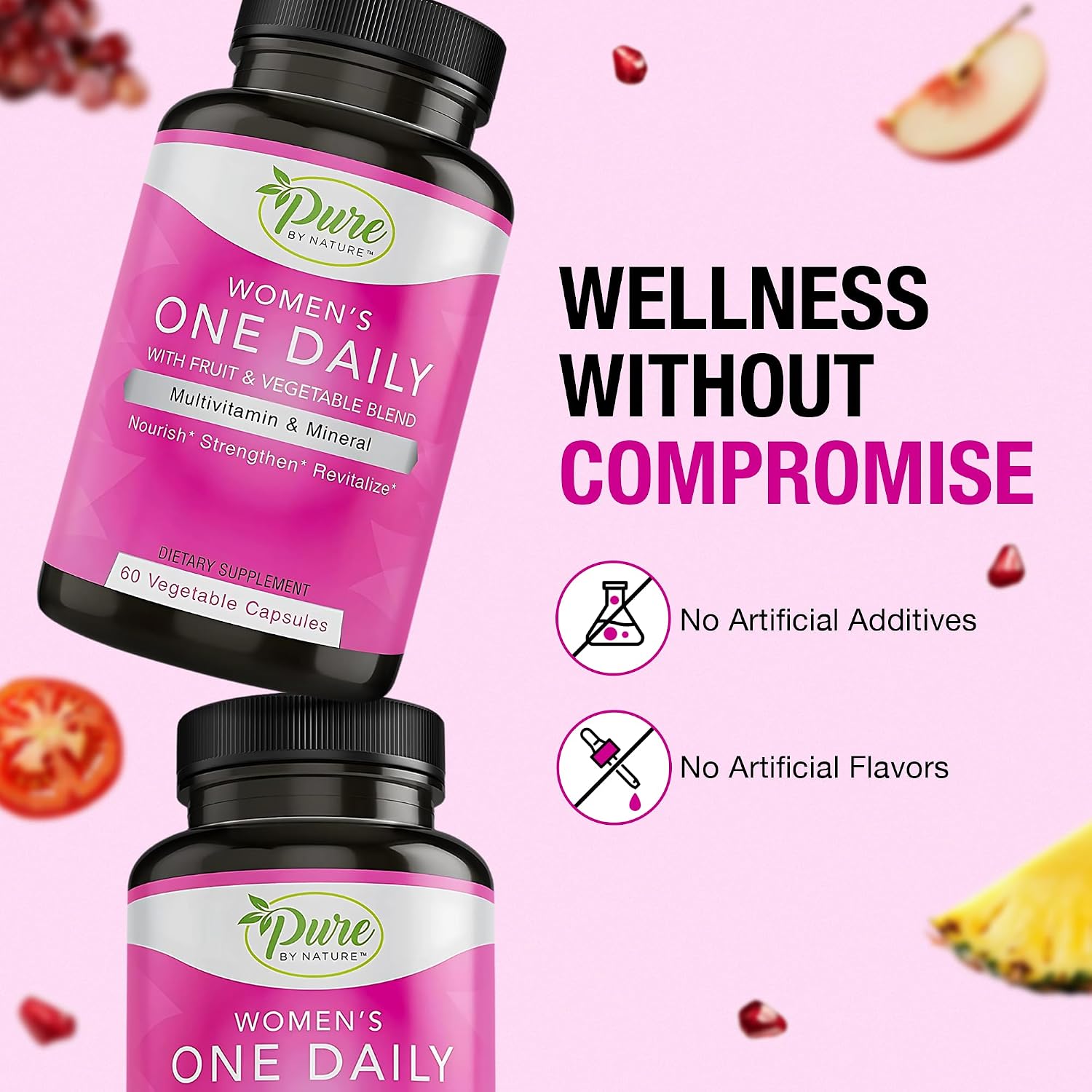 Pure By Nature One-Daily Multi-Vitamin for Women, 60 Count