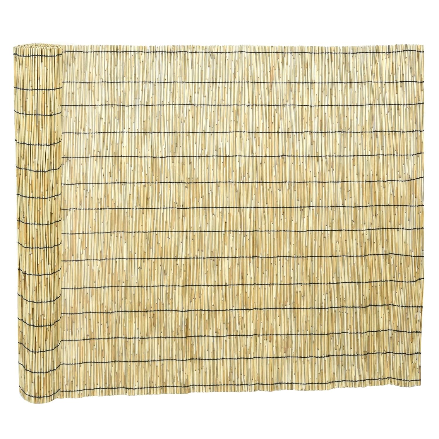 Mininfa Natural Reed Fencing, Eco-Friendly Reed Fence, 6 feet High x 13 feet Long, Reed Screen for Garden, Privacy