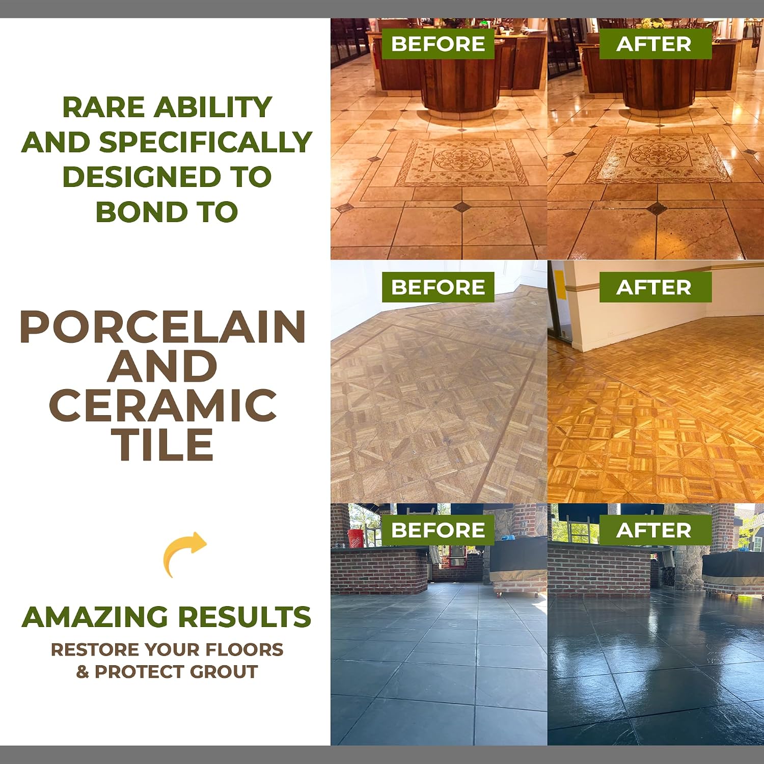 CoverTec GlazeGuard High-Gloss Tile & Grout Sealer – Wet Look Waterproof Finish for Ceramic, Porcelain & Stone – Protects Showers & Floors – Long-Lasting Barrier (1 Qrt Kit)