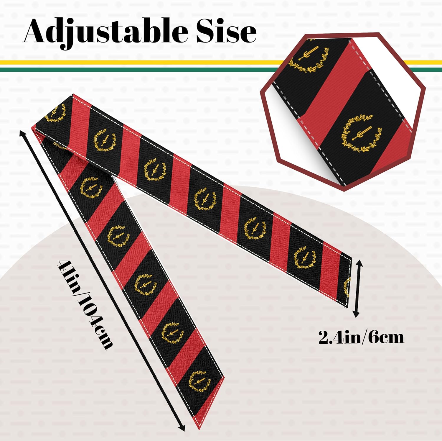 Tie Headbands for Men Women,Pattern Gymwrap,Gym Workout Adjustable Non-Slip Sweatbands for Running,40 X 2.4In