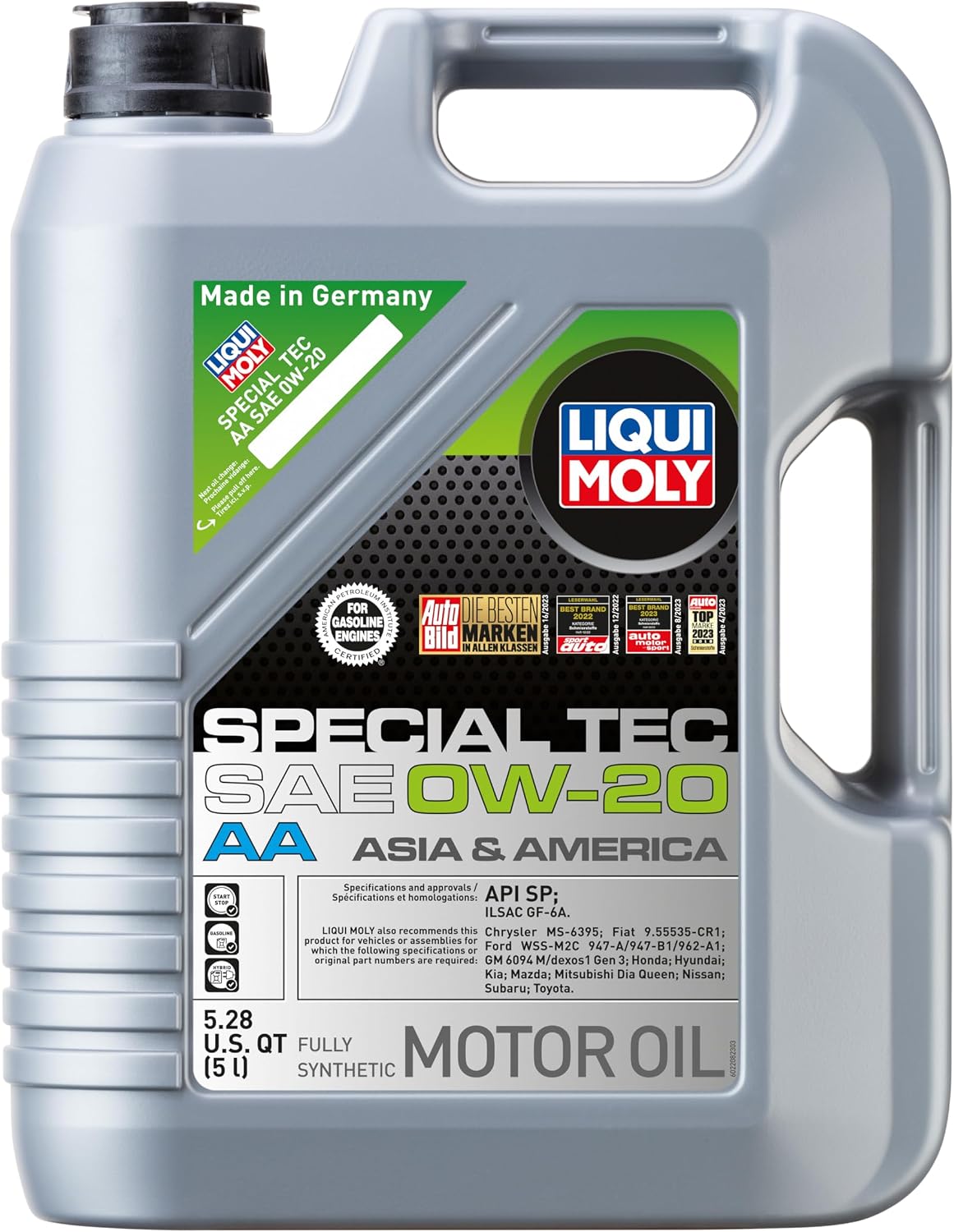 LIQUI MOLY Special Tec AA SAE 0W-20 | 5 L | Fully synthetic engine oil | SKU: 2208