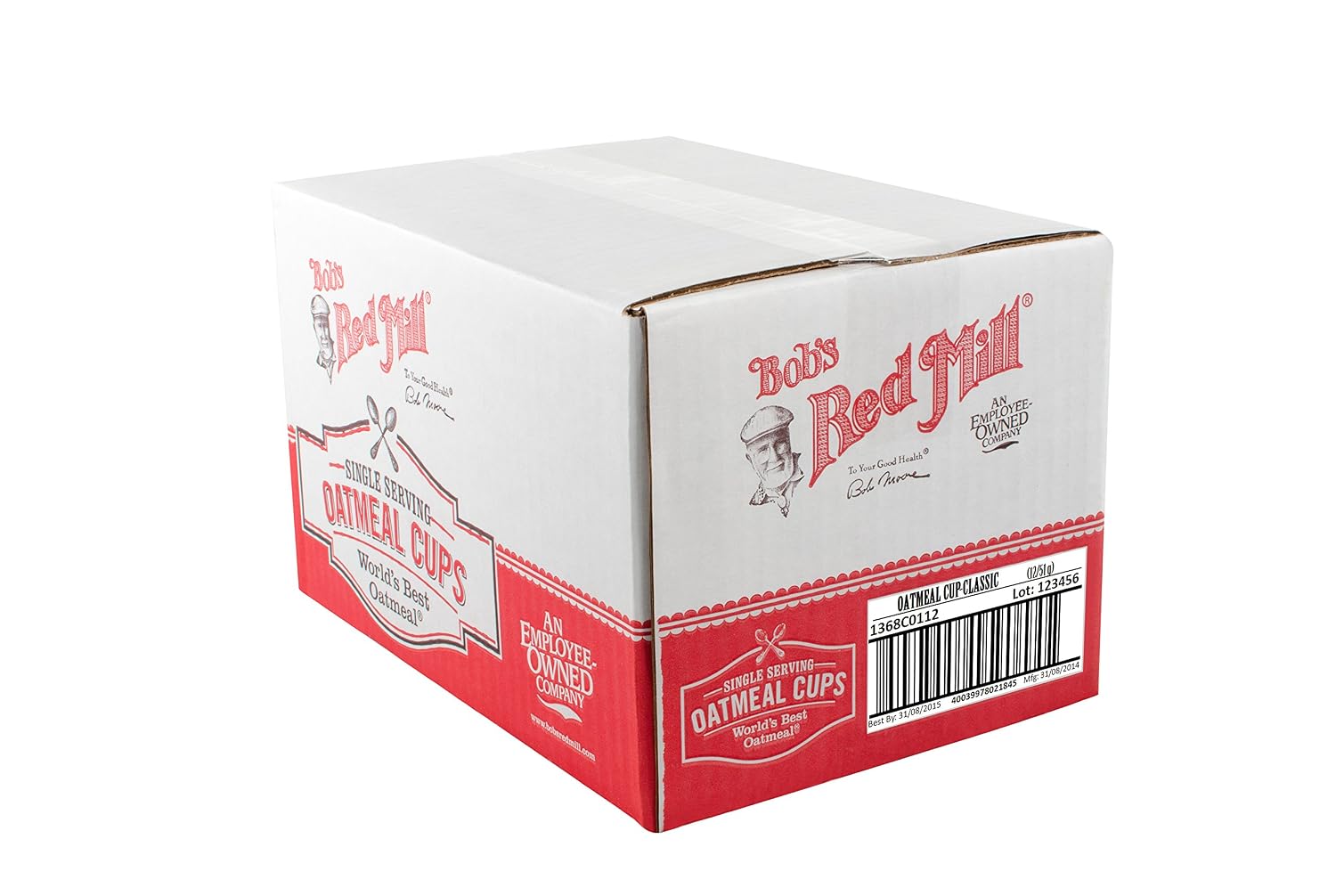 Bob's Red Mill GF Oatmeal Cup, Maple & Brown Sugar, 2.15 Ounce Cup (Pack of 12) - Non GMO, Whole Grain, Kosher