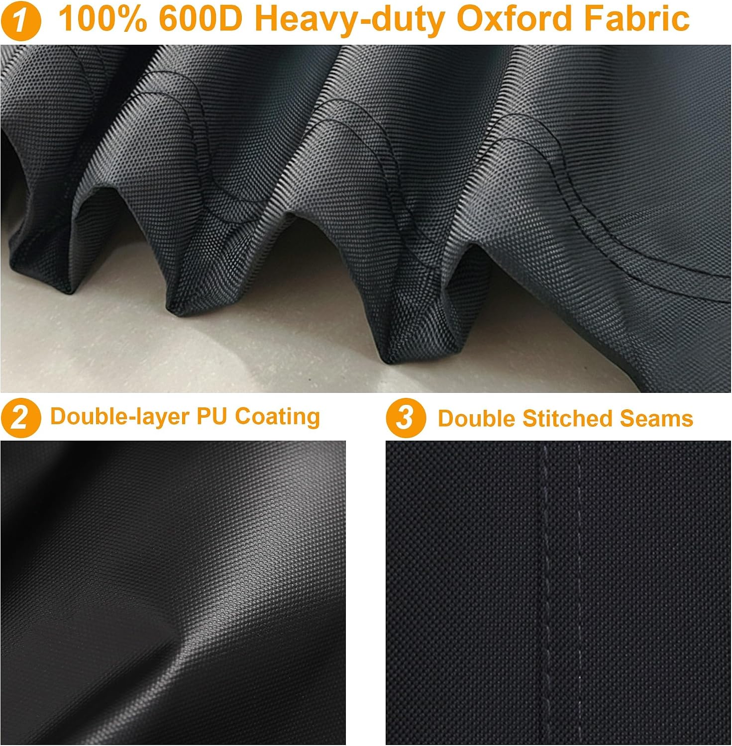 600D Vertical Smoker Cover for Pit Boss 3/4 / 5/7 Series, Waterproof Pellet Grill Cover, 73550, UV Resistant, No Tear, No Fading