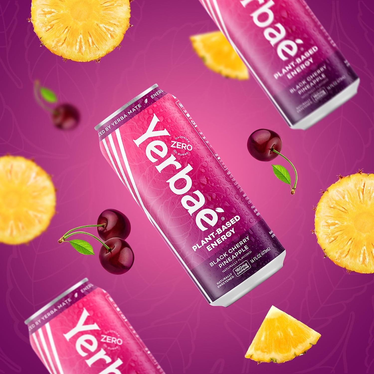 Yerbaé Energy Seltzer - Variety Performance Pack. No Sugar/Calories/Carbs. Energized by Yerba Mate Naturally Caffeinated Plant-Based, Healthy Alternative to Coffee/Sugary Sodas, Pack of 12, 12oz cans