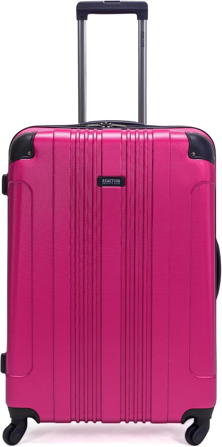 Kenneth Cole REACTION Out of Bounds Lightweight Hardshell 4-Wheel Spinner Luggage, Teal, 20-Inch Carry On