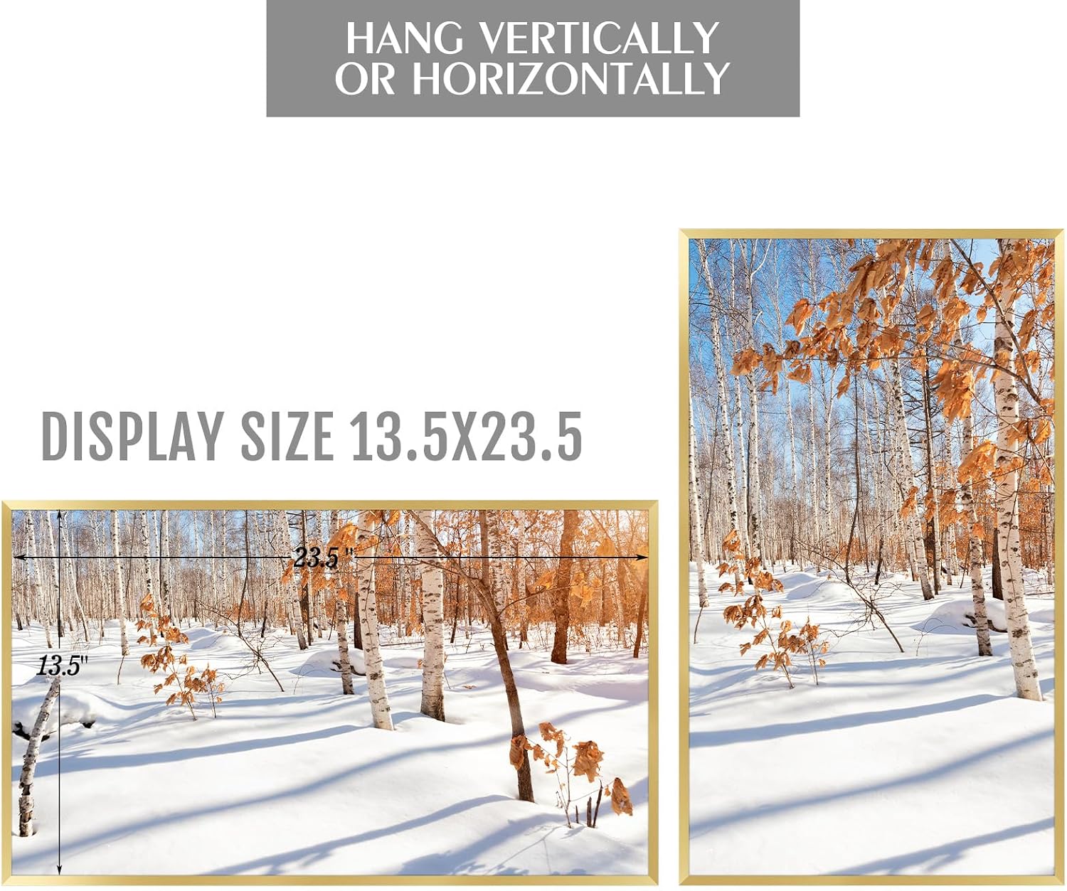 Golden State Art 3 Pack 12x12 Black Aluminum Frames, Real Glass Fronts