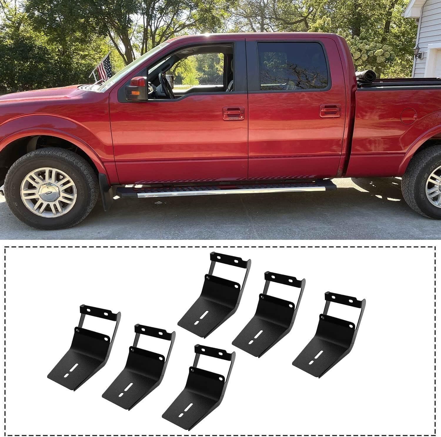 COMNOVA Pair Running Board for 2017-2026 Ford F250 Superduty Crew Cab