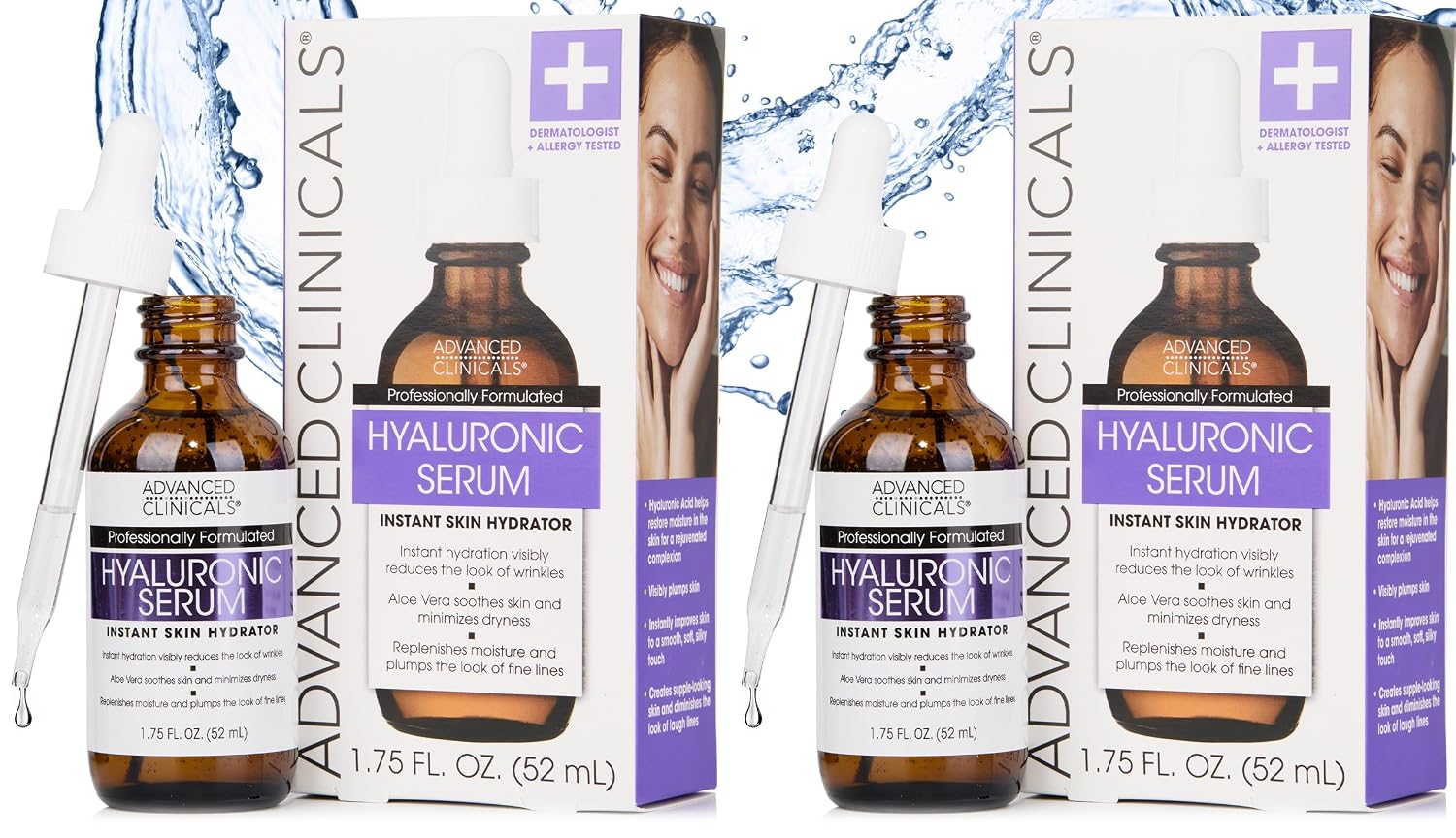 Advanced Clinicals Brightening Vitamin C Serum For Face With Glycolic Acid + Lactic Acid | Vitamin C Eye Serum Face Moisturizer For Improving Look Of Dark Spots & Uneven Complexion, 1.75 Fl Oz