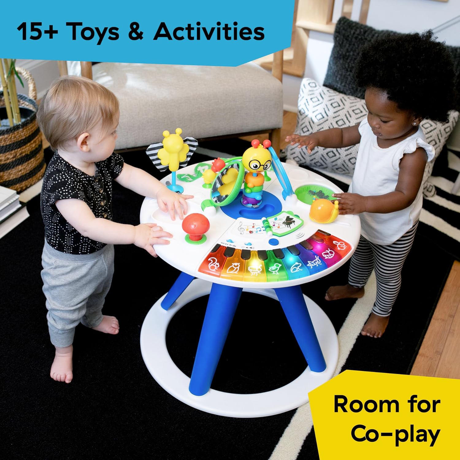 Baby Einstein 4-in-1 Activity Center & Walker with Piano, Age 6M+