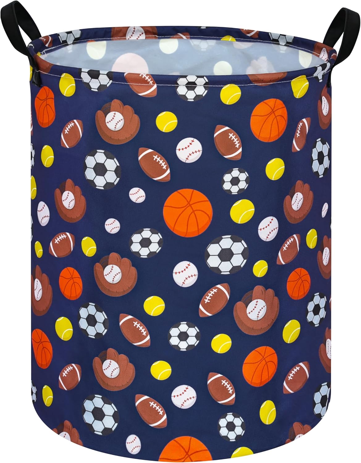 MAIZMZ Kids Hamper Storage Basket Nursery Bins Baby Gift Toy Organizer Box Laundry Basket Large Canvas Collapsible Chest for
