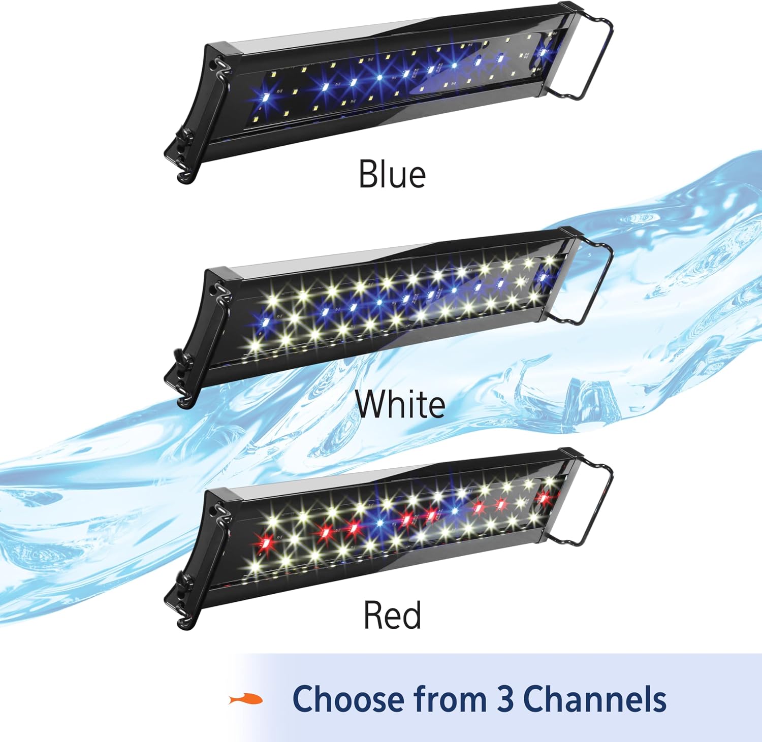 Aqueon Optibright Plus LED Fish Tank Aquarium Lighting System with Remote Control, 30 to 36 Inch | Plus, With Remote Control