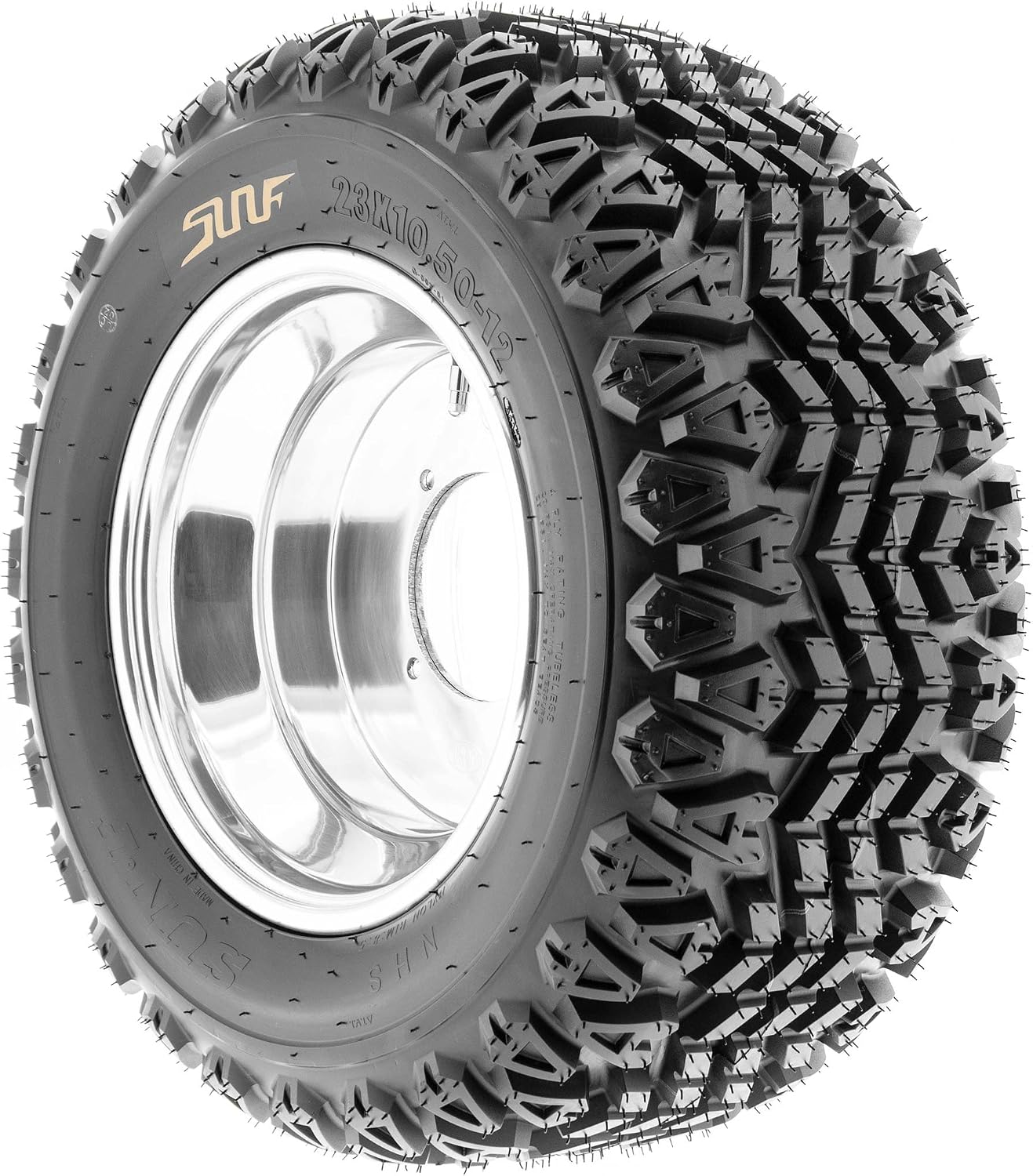 [Set of 2] SunF 22x11-8 22x11x8 ATV UTV Tires 4 Ply Golf Cart Lawn Mower Quad G003 [ Rim(s) NOT included ]