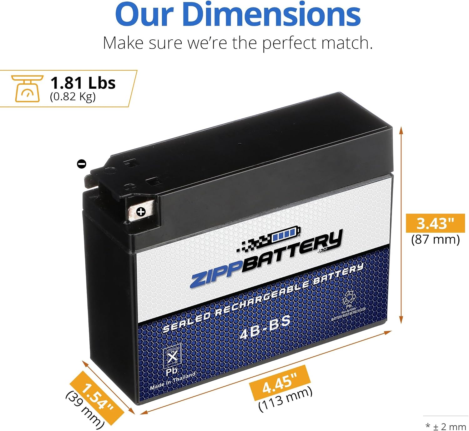ZIPPBATTERY YTX30L-BS 12V 385 CCA AGM – Maintenance-Free 30Ah Battery for Harley, ATV, UTV, Jet Ski – T3 Nut & Bolt Terminal – Fits Harley Road King, Polaris Sportsman 850, Can-Am Outlander