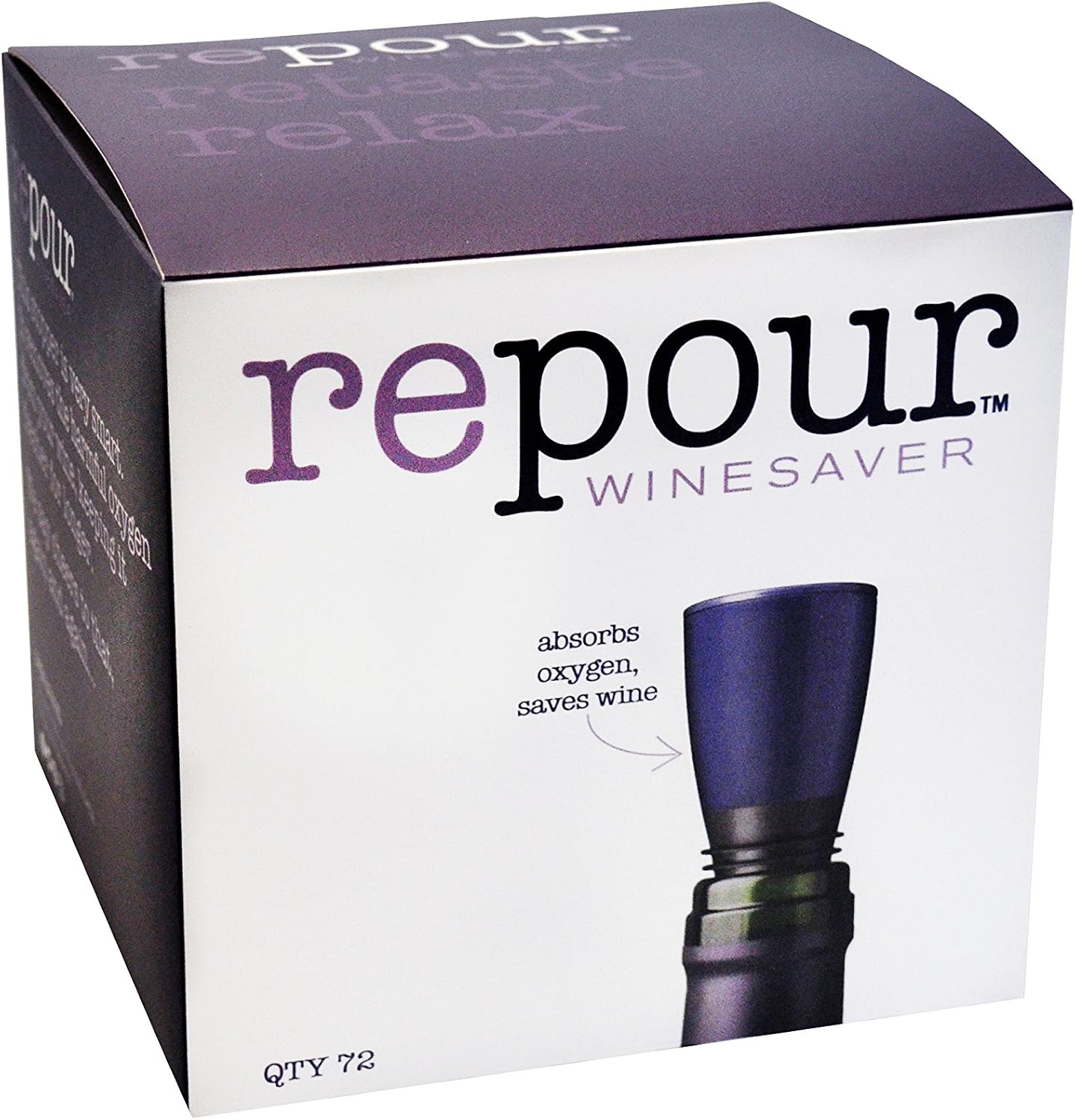 Wine Saver - Wine Preserver and Stopper - Removes Harmful Oxygen from your Wine Simply and Effectively - Indigo Blue 4 Pack