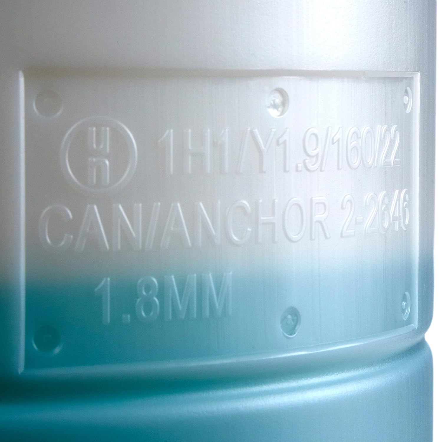 Hudson Exchange 15 Gallon Tight Head Drum with 2" & 3/4" Fittings, UN Rated, Food Grade BPA Free HDPE, Natural