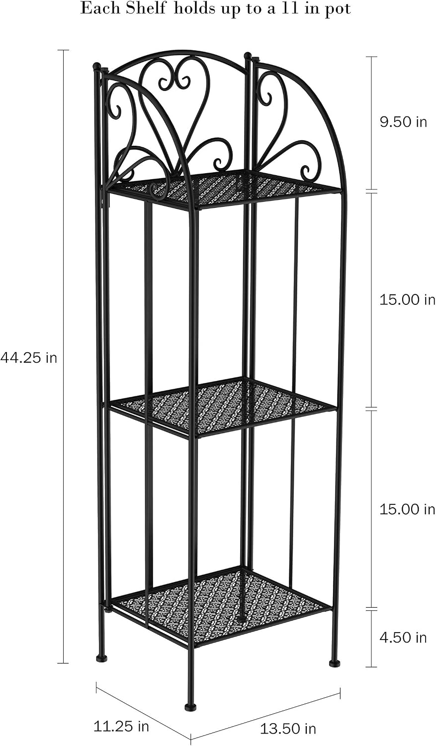 Pure Garden 3 Tier Indoor or Outdoor Plant Stand