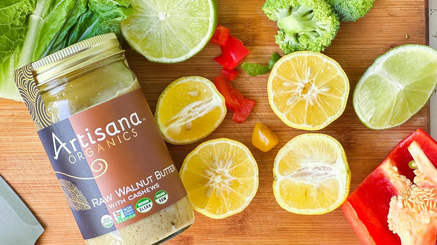 Artisana Organics Raw Tahini Sesame Seed Butter - Just One Ingredient, Unroasted, Vegan, Paleo and Keto Friendly, Non-GMO, 14oz Jar