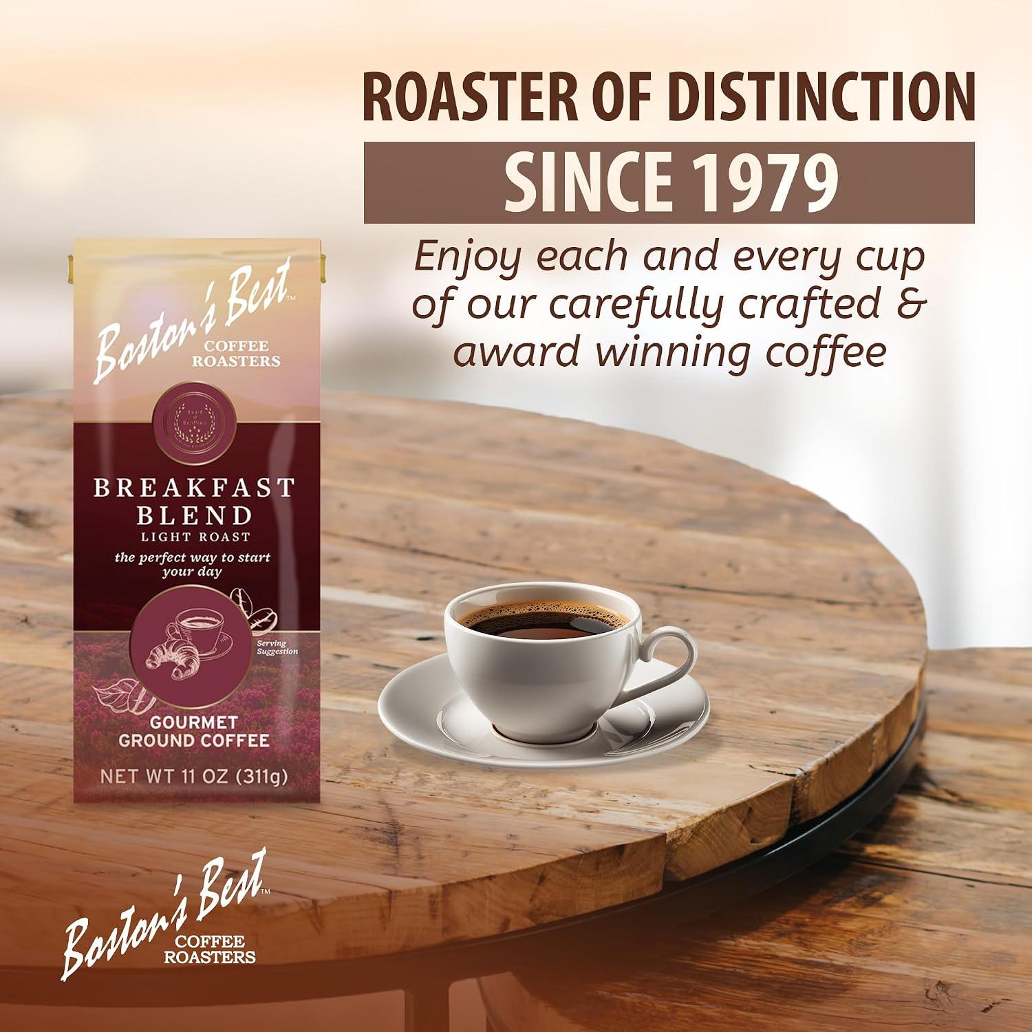 Boston’s Best Coffee - Fall-Inspired Pumpkin Spice Medium Roast Gourmet Delicious Flavored Coffee, Premium Ground - 11 oz. / 311 g Bag