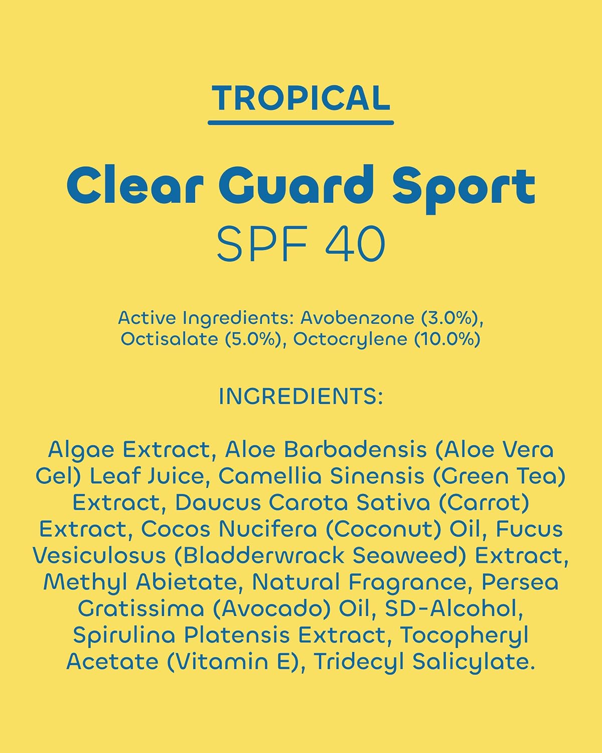 Seaweed Bath Co. Clear Guard SPF 40 Sport Broad Spectrum Sunscreen, 6 oz
