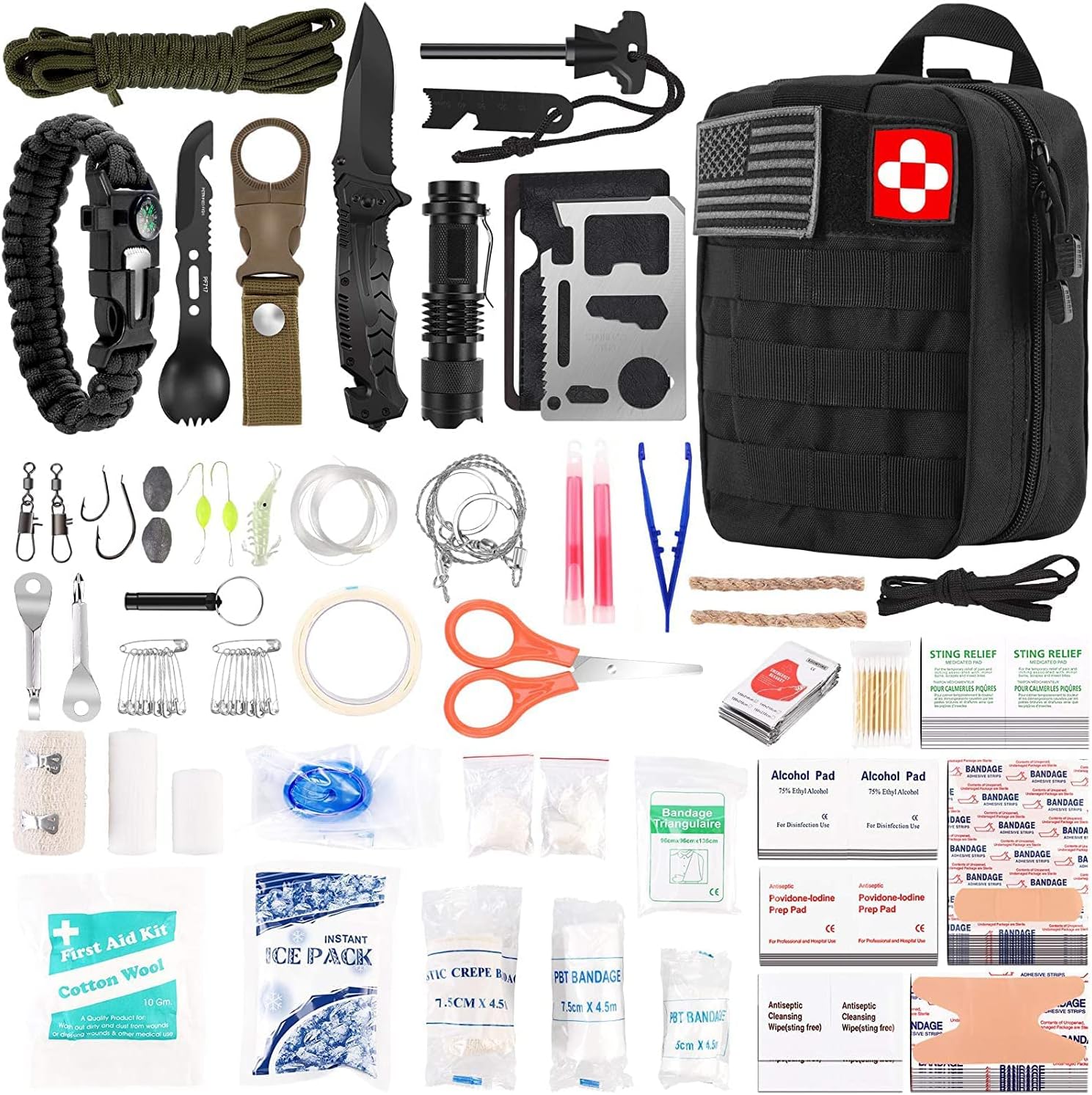 216 Pcs Survival First Aid Kits