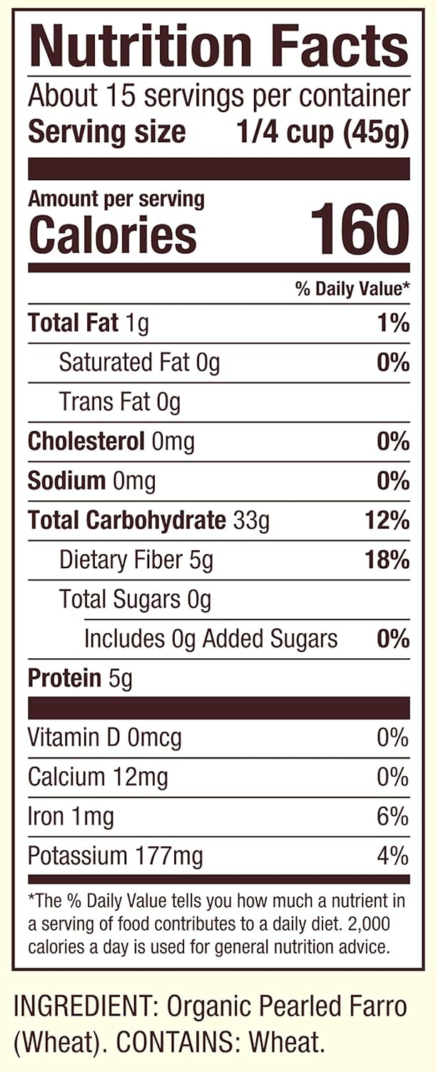 Bob's Red Mill Organic Farro Grain, 24oz