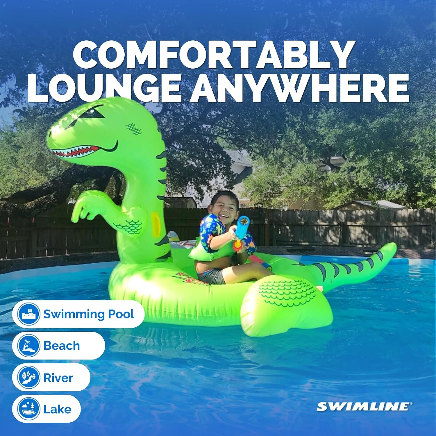 SWIMLINE Original Giant Inflatable Pool Float Floatie Ride-On