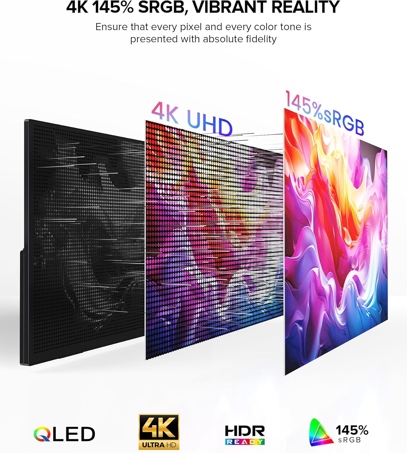 UPERFECT 18.5" 120Hz Portable Monitor, 125% sRGB Large Gaming Monitor