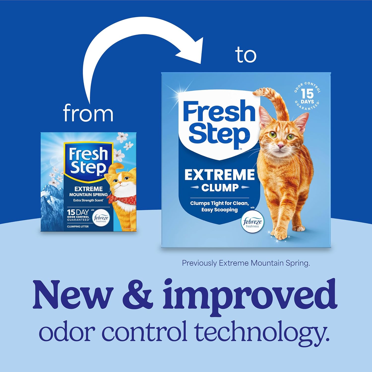 Fresh Step Extreme Clump Multi Cat Clumping Cat Litter, 14 lb. | Forms Tight Clumps, Easy To Scoop, Scented, Ammonia Block Technology, Low Dust, Compatible with Most Auto Litter Boxes