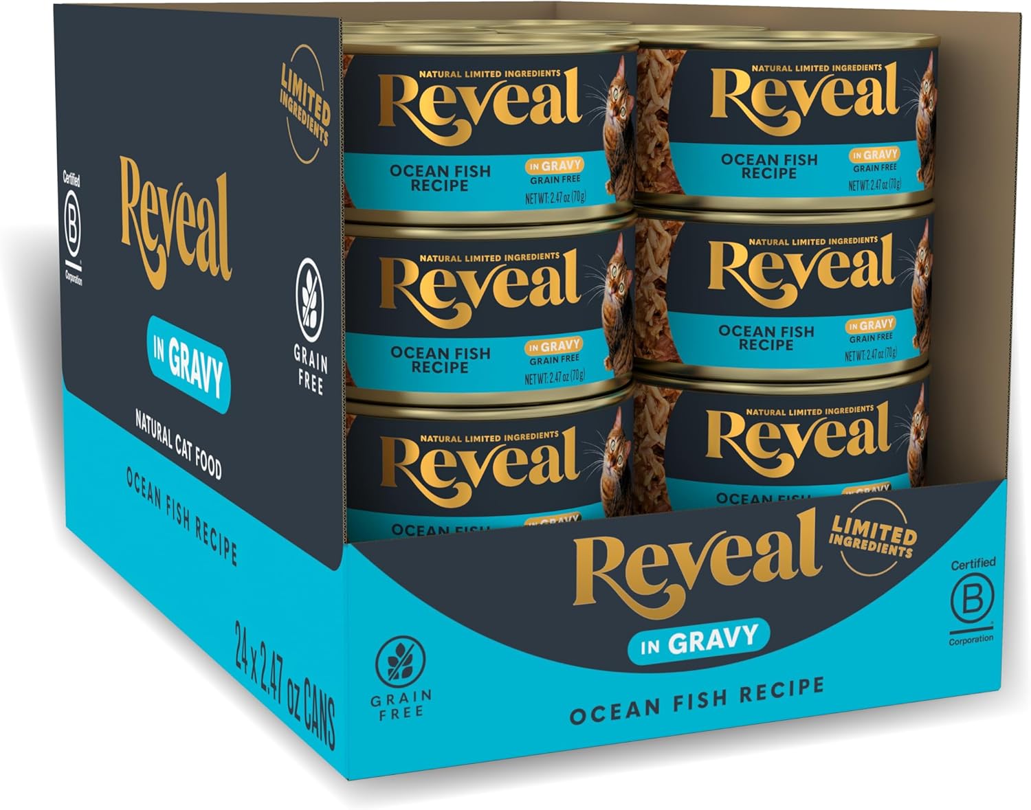 Reveal Tuna in Gravy Wet Cat Food 24-Pack 2.47 oz Cans