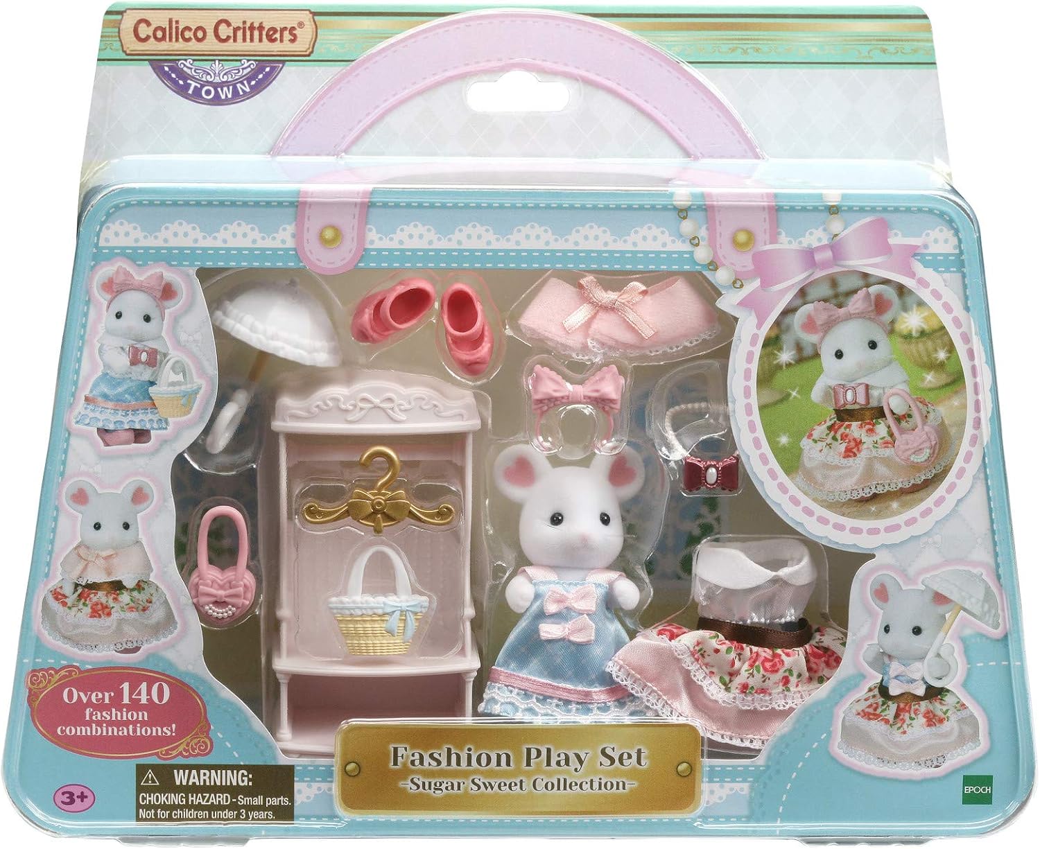 Calico Critters Fashion Playset, Town Girl Series - Sugar Sweet Collection - Unleash Fashion Creativity with This Stylish Playset!