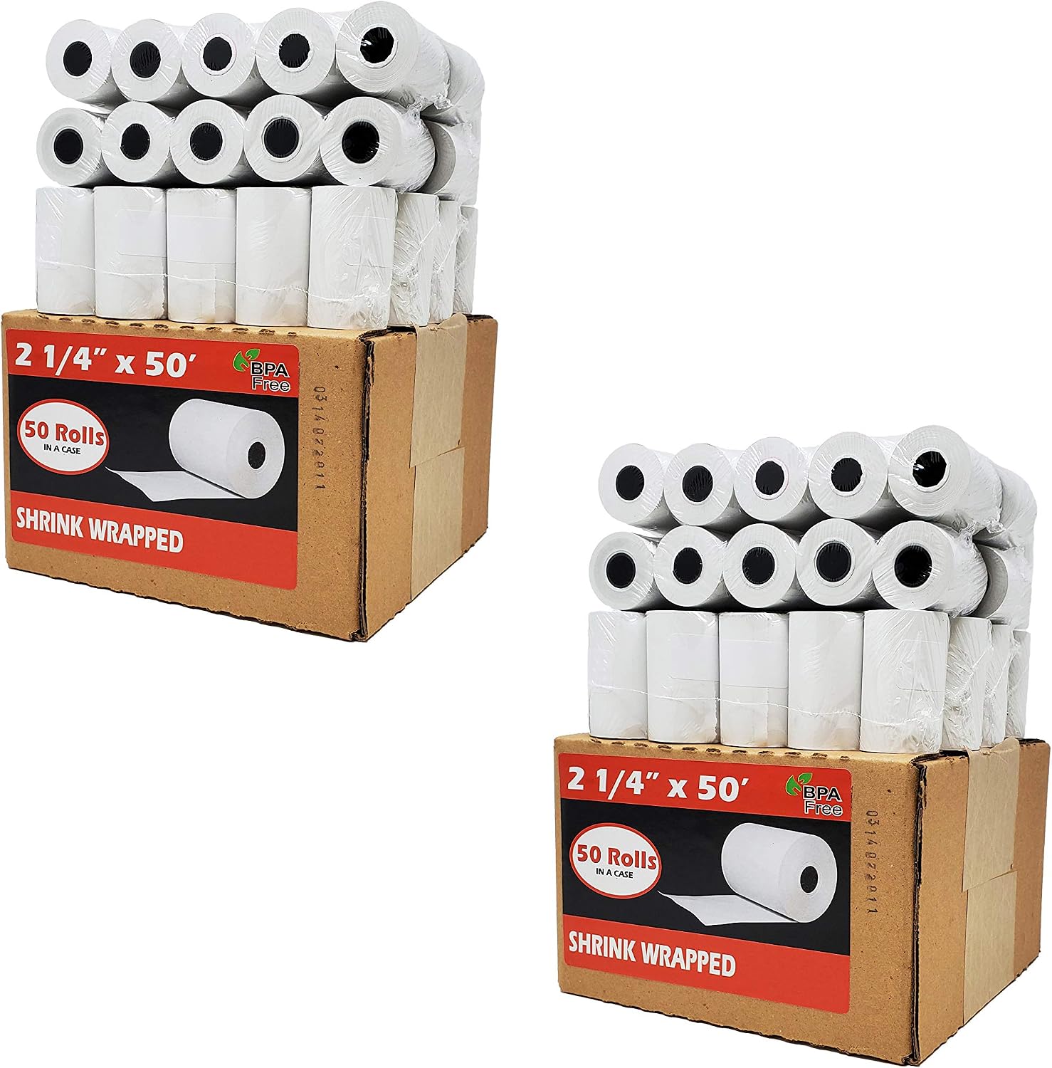 (50 Rolls) 3 1/8 x 230 Thermal Paper Receipt Rolls (55 GSM Premium Quality German Paper) Fits All POS Cash Registers BPA Free - BuyRegisterRolls