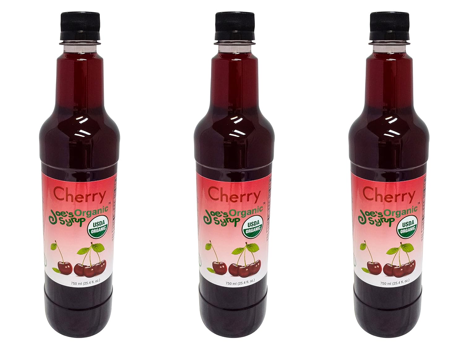 Joe’s Syrup Organic Flavored Syrup, Organic Strawberry, 750 ml | Vegan, gluten-free, Non-GMO, no HFCS; for cocktails & desserts