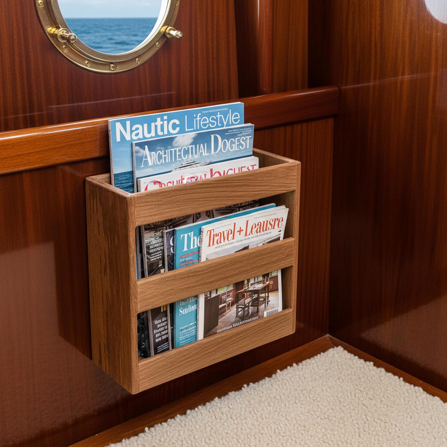 Whitecap Teak Magazine/Utility Rack