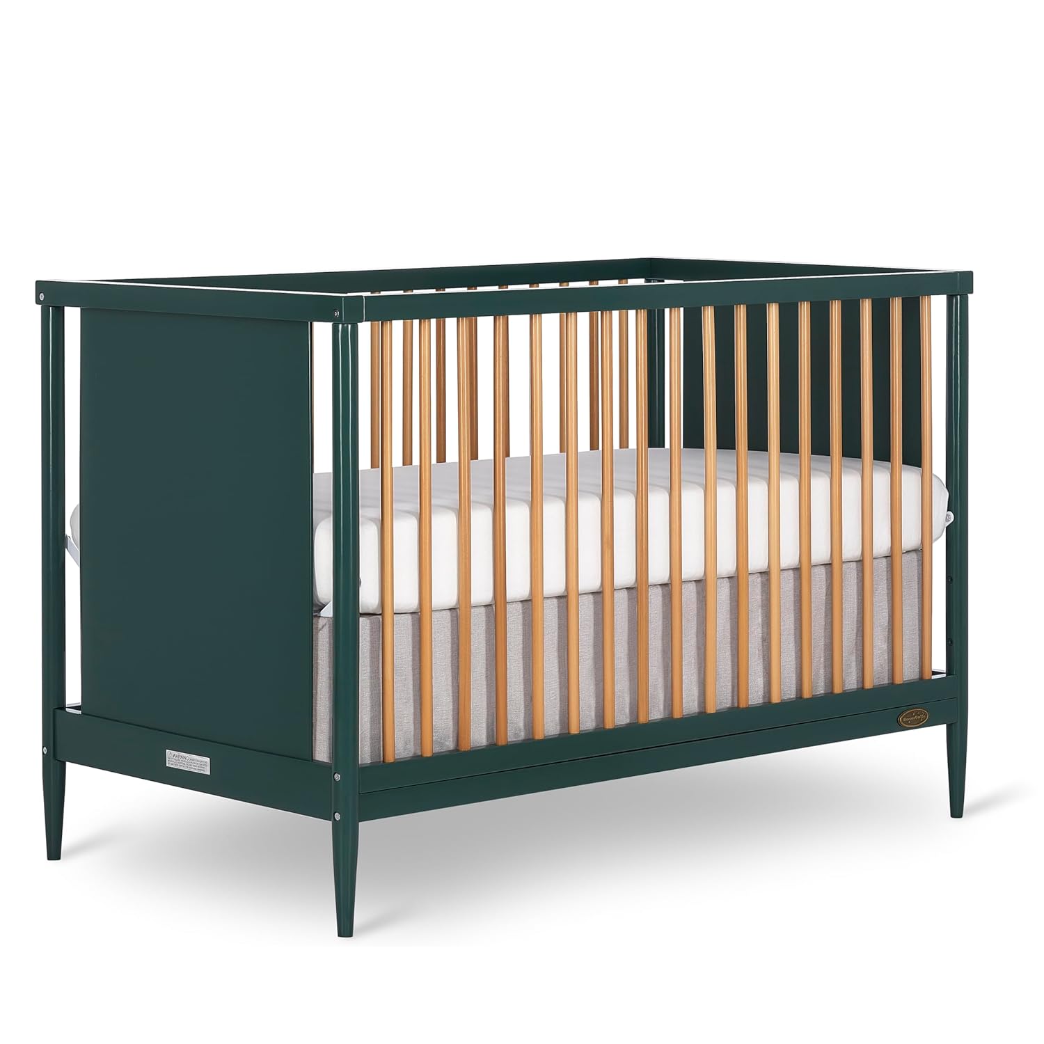 Dream On Me Clover Changing Table with Rounded Spindles in White