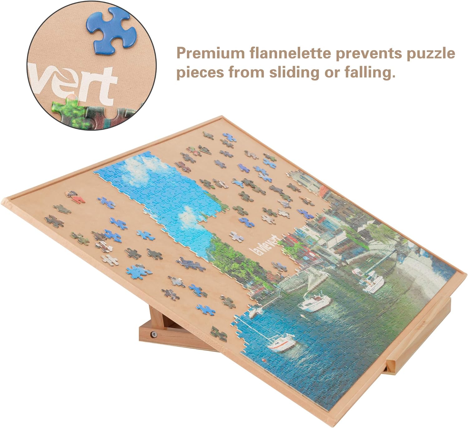 Lavievert 1000 Piece Puzzle Board, Lightweight & Portable Jigsaw Table