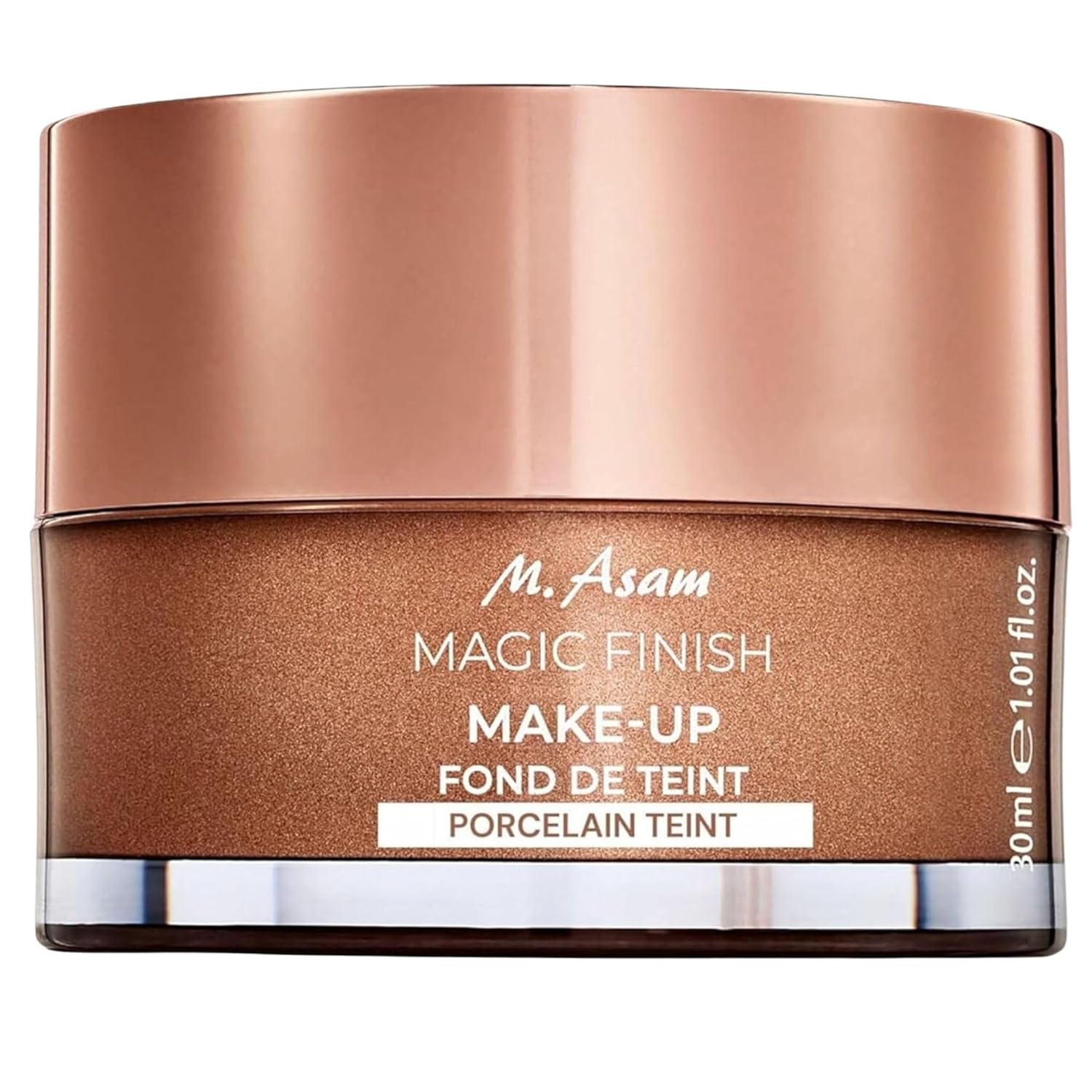 M. Asam Magic Finish Make-up Mousse (1.01 Fl Oz) | 4in1 Primer, Foundation, Concealer & Powder With Buildable Coverage, Hides Redness And Dark Spots, Light To Medium Skin