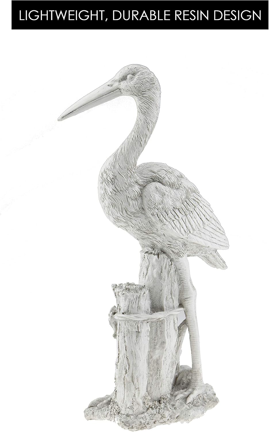 Bird Resin Garden Statue | Outdoor Indoor Figurine Gift Decoration for Home Décor, Patio, Yard, and Garden