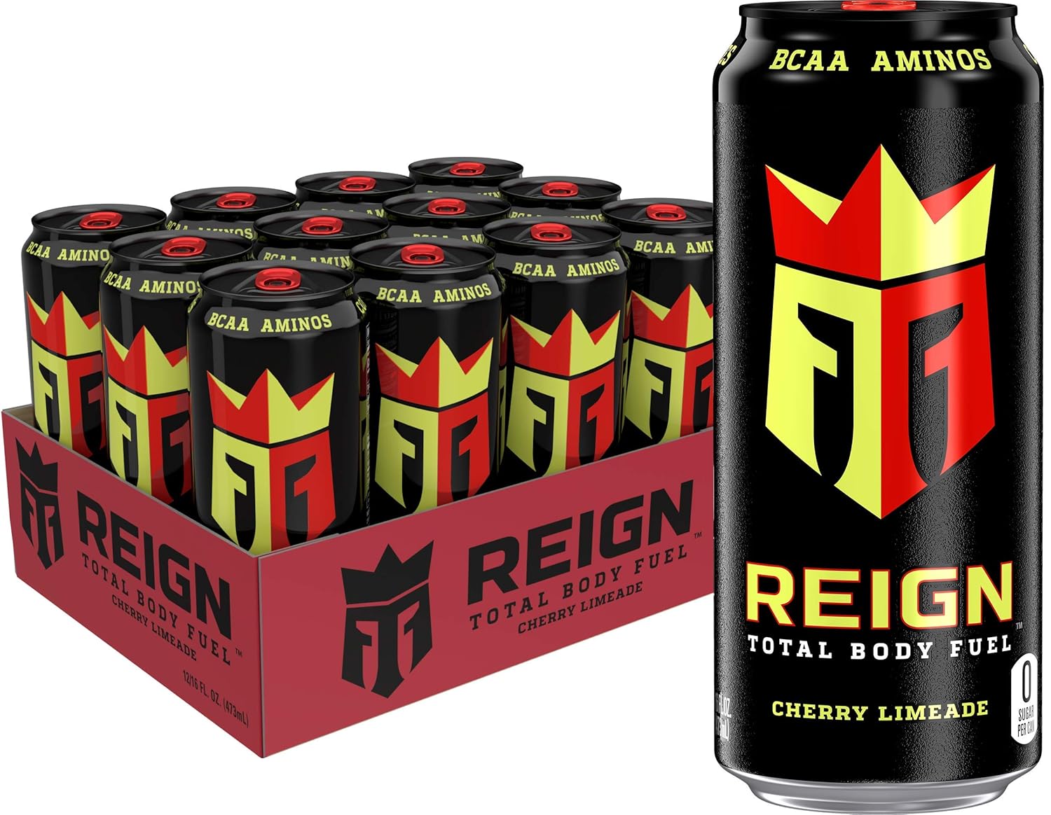 Reign Total Body Fuel, Orange Dreamsicle, Fitness & Performance Drink, 16 Fl Oz (Pack of 12)