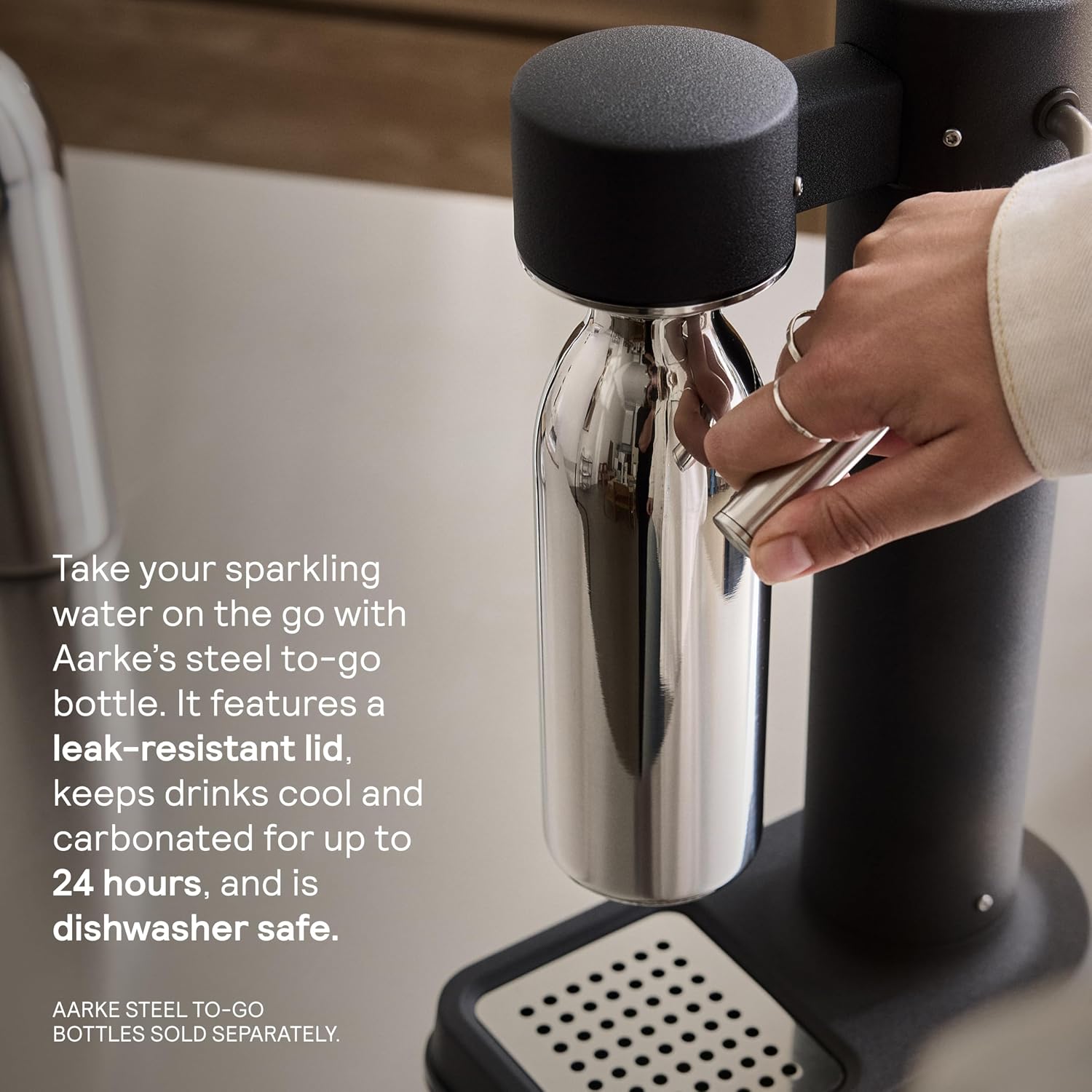 Aarke Carbonator 3 - Premium Sparkling Water Maker, Matte Black