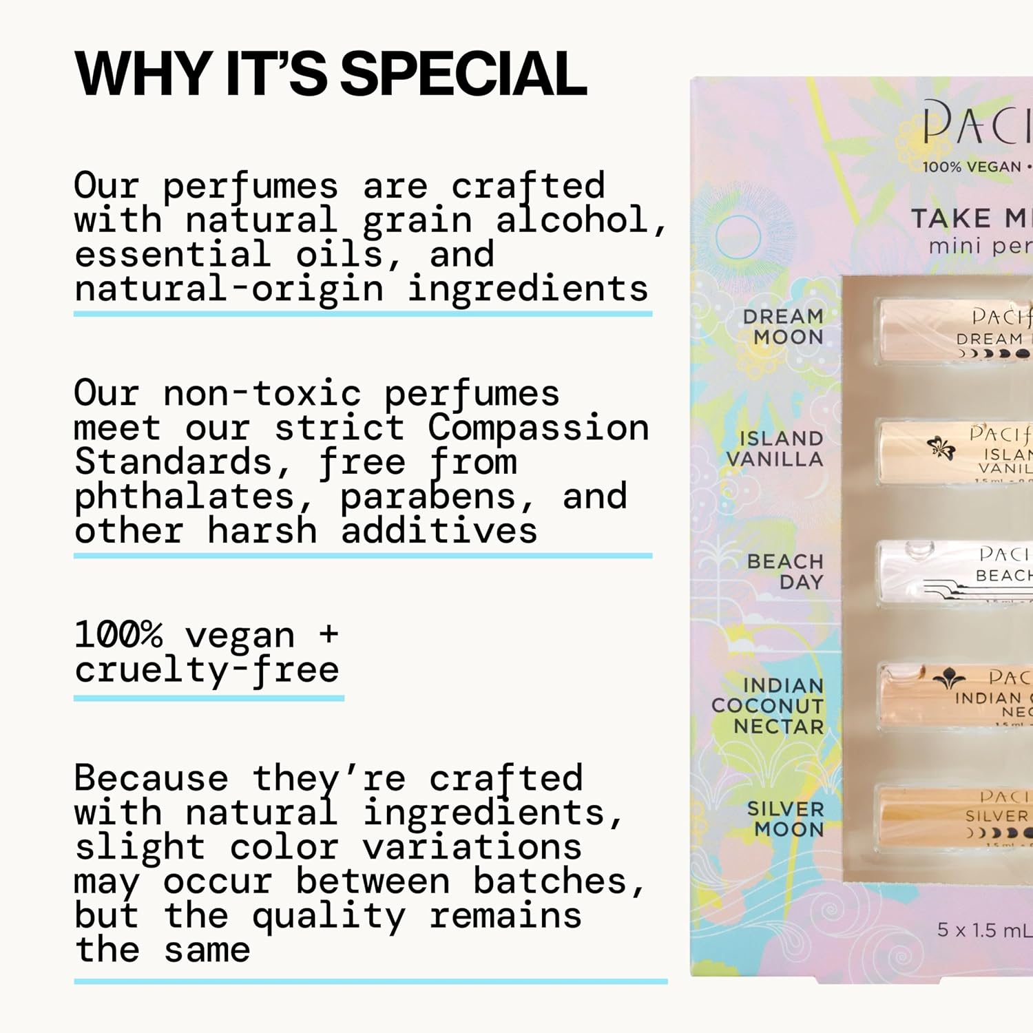 Pacifica Tuscan Blood Orange Perfume Spray for Women - Vegan, Cruelty-Free, Made in USA