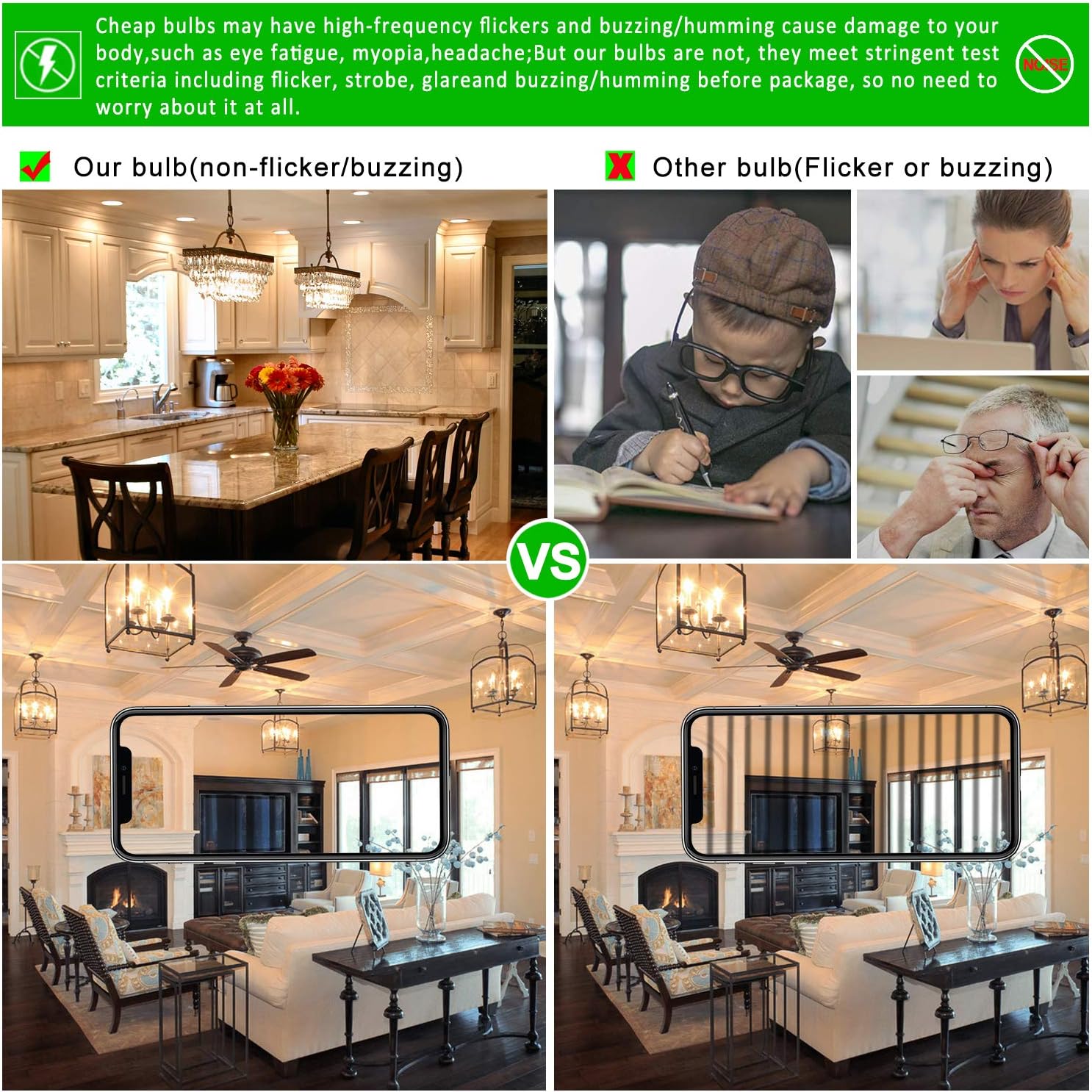 LiteHistory B10 E12 Led Bulb,Light Bulbs 60 watt Soft White,Dimmable,2700K | 6w=60w Led Light Bulbs,600lm,AC120V,360°,ETL,B11,Candelabra Light Bulbs for Chandelier Light Bulbs,Ceiling Fan,Pendant,12Pack