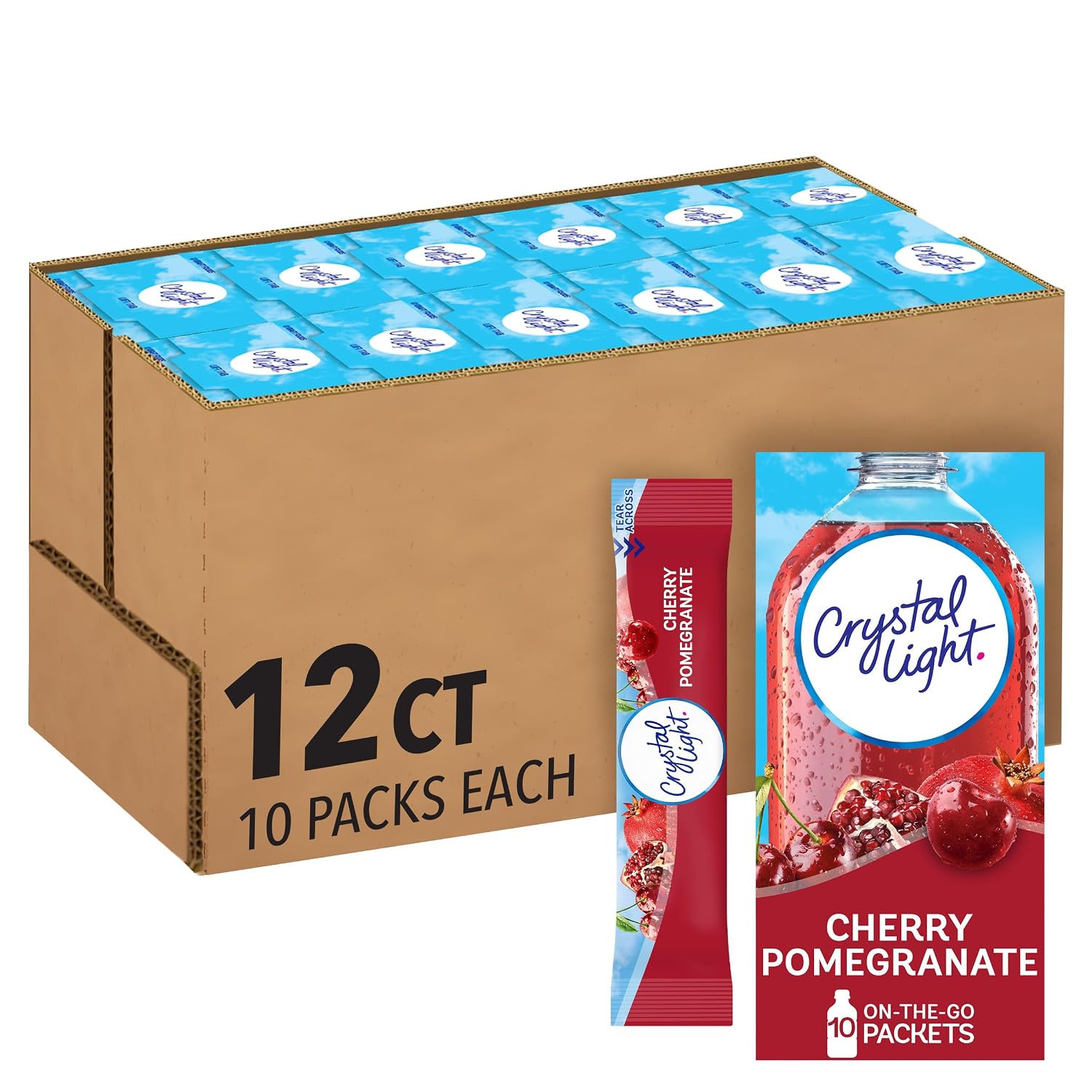 Crystal Light Powdered Drink Mix, 120 On-the-Go Pkts, Wild Strawberry