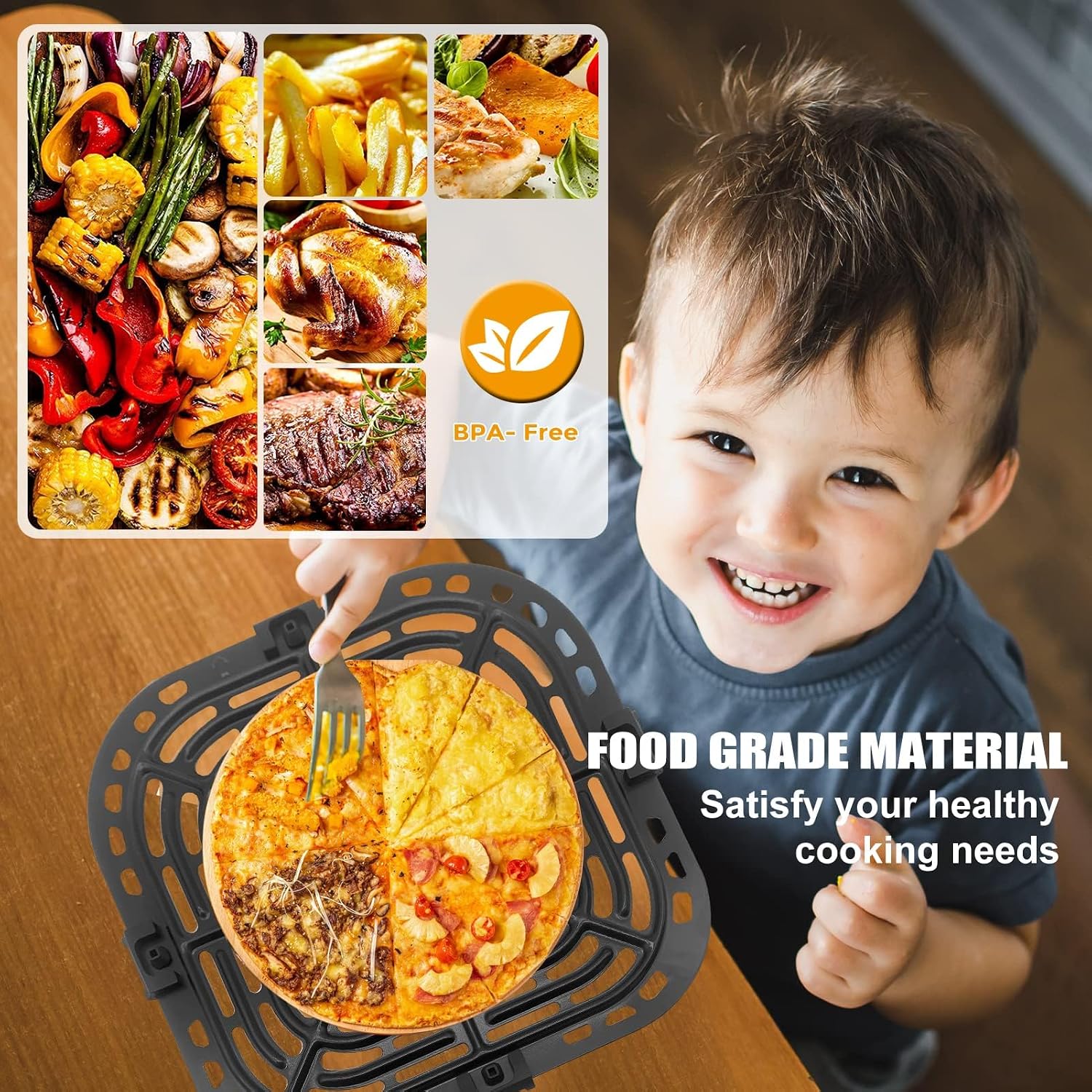 GXF Air Fryer Grill Pan for Instant Pot Vortex Plus 6 in 1 5.7QT 6 QT Gourmia GAF735 6 QT Air Fryer