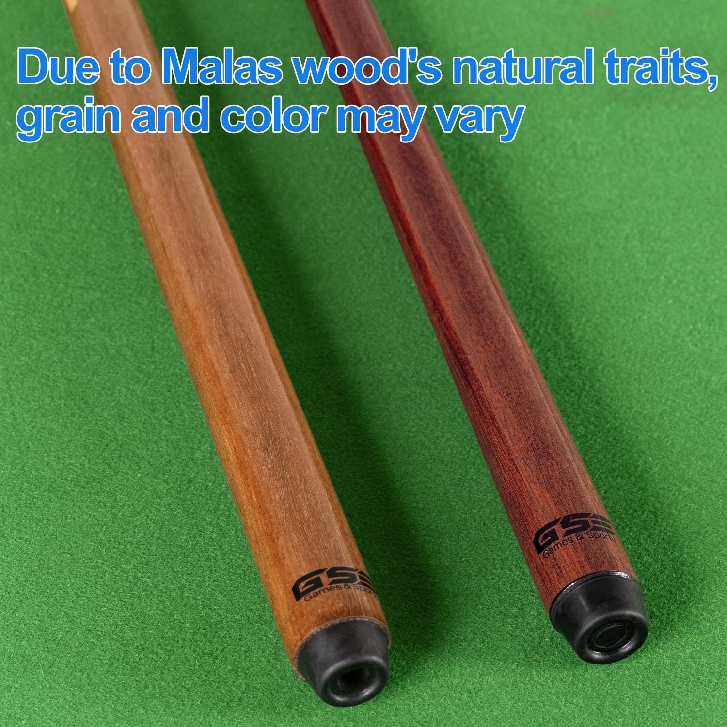GSE 36"/42"/48"/52"/58" 1-Piece Canadian Maple Shorty Pool Cue Sticks | Solid Hardwood, Billiard House Bar Pool Cue Sticks for Beginners, Small Limited Tight Space Use