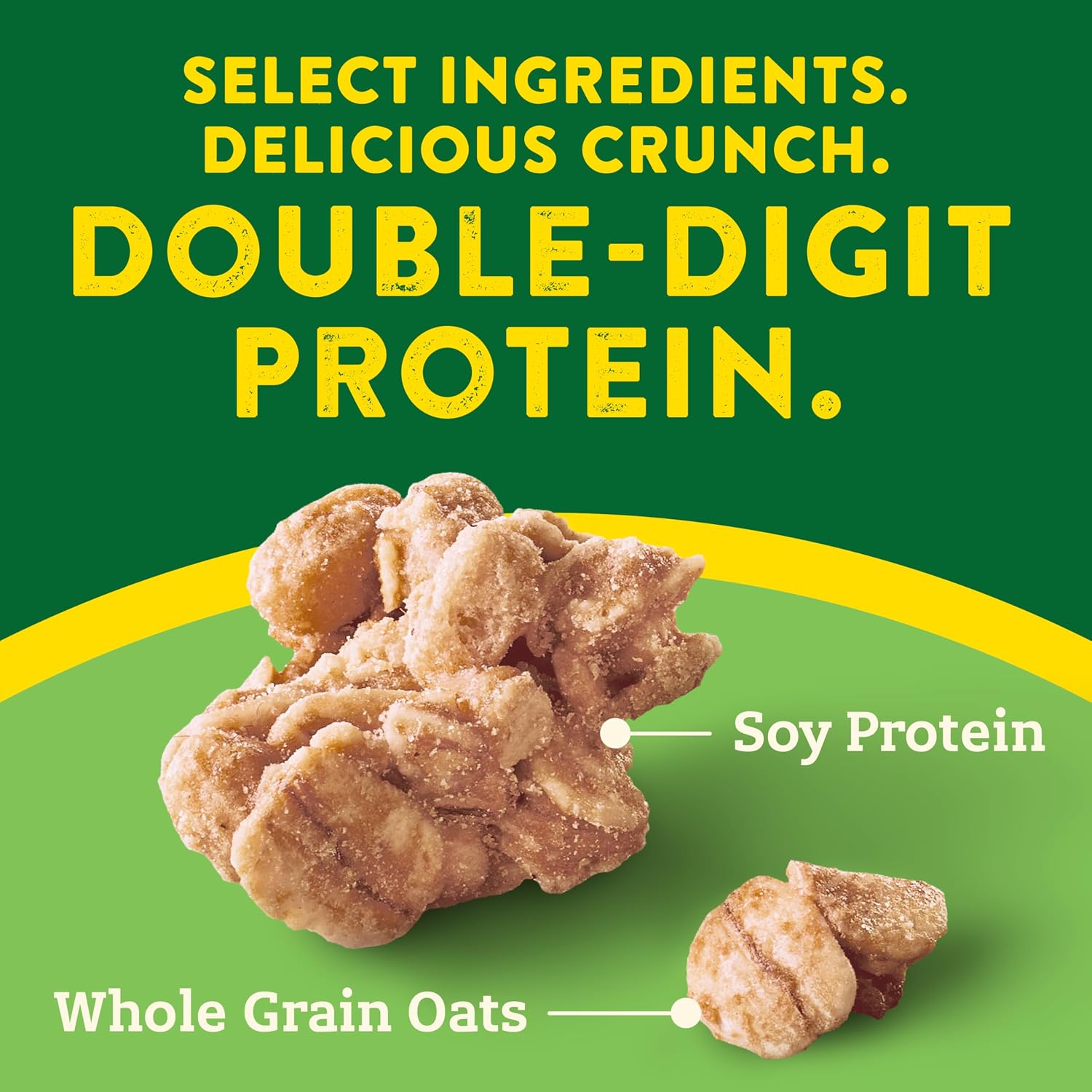 Nature Valley Oats & Honey Protein Granola, Resealable Pouch, 11 oz | 13g Protein & 33g Whole Grain per Serving, Good Source of Fiber, No Artificial Flavors or Colors