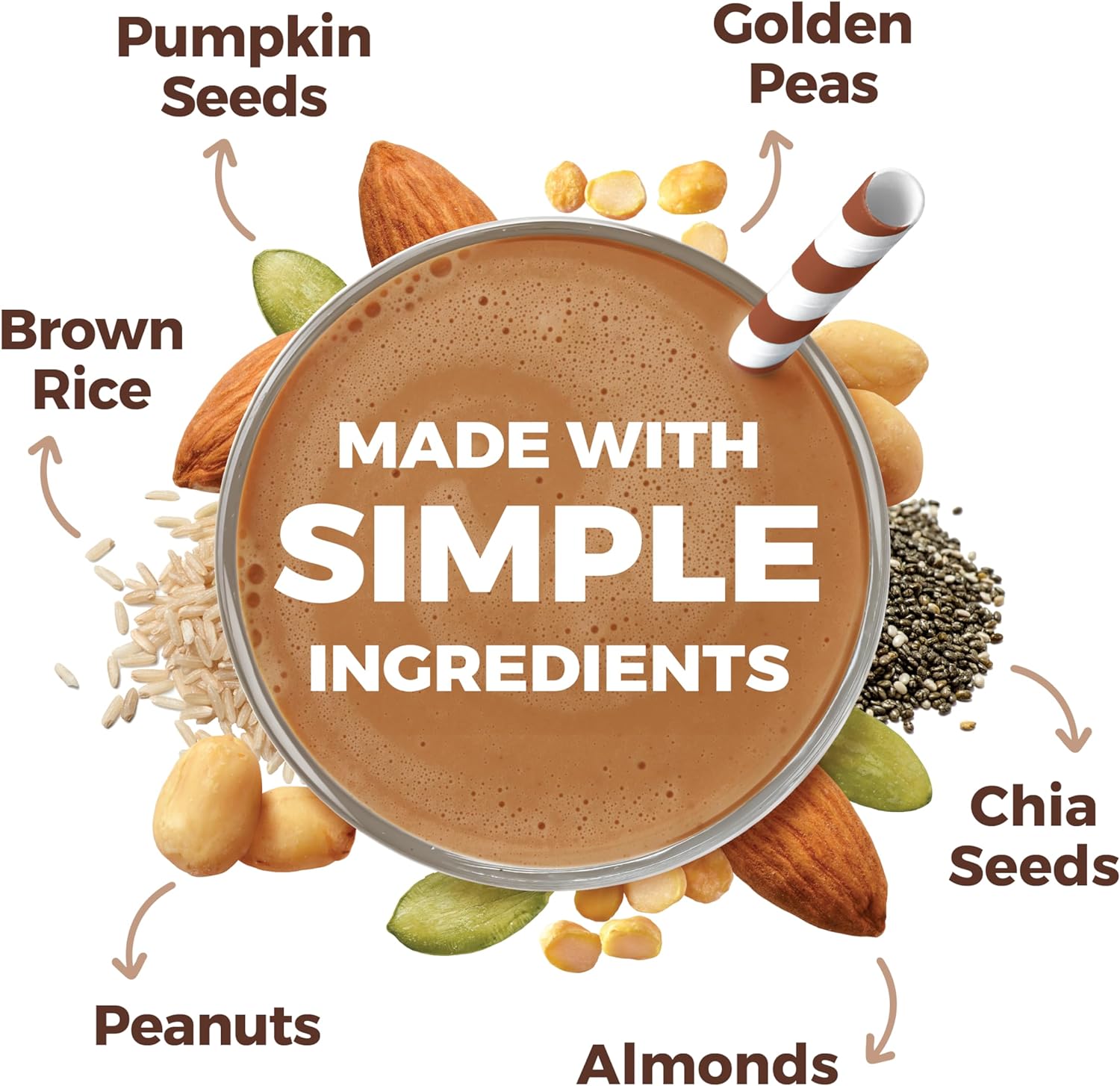 Orgain Organic Simple 20g Vegan Protein Powder, Chocolate, 1.25lb