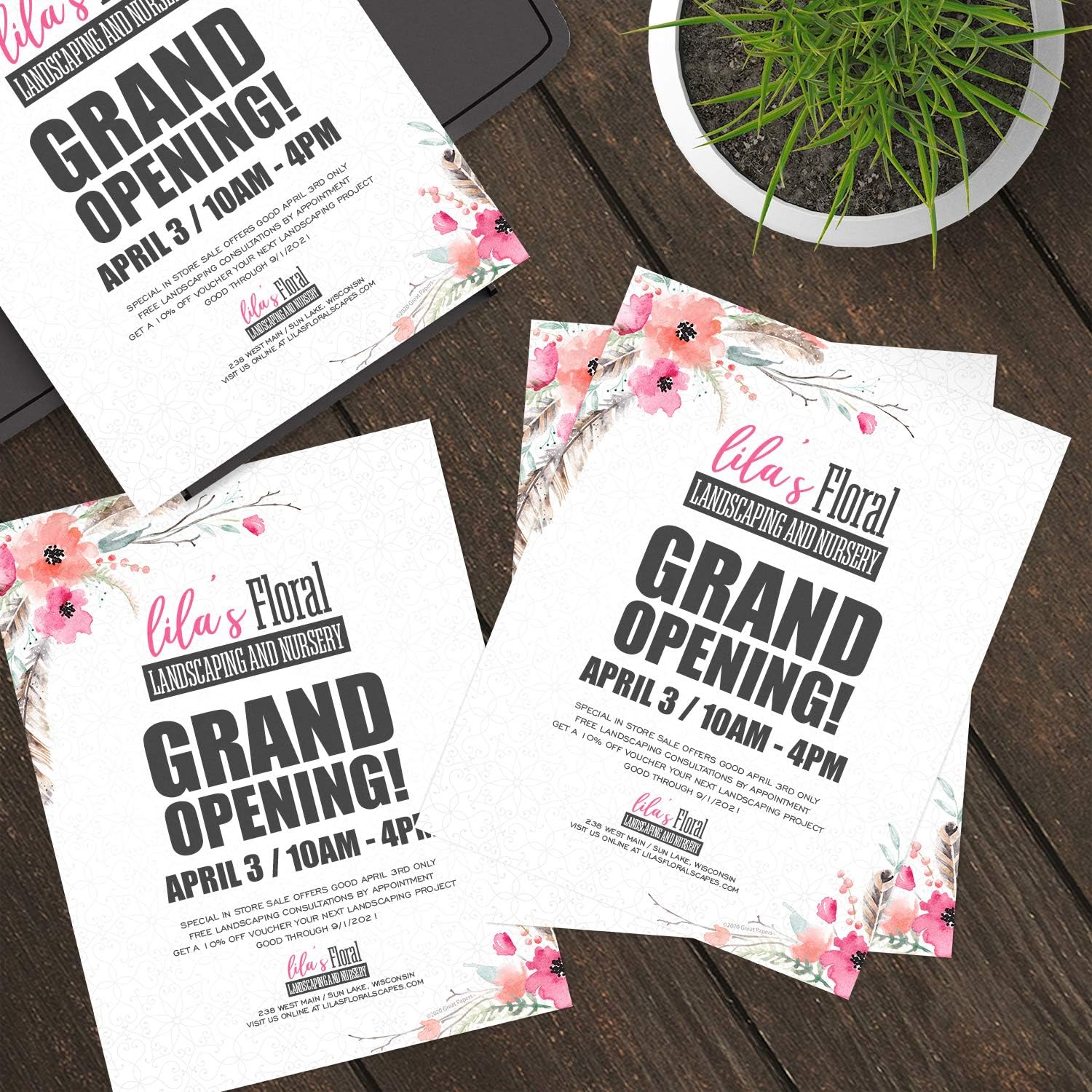 Great Papers! Lush Greenery Letterhead / 80 Floral Sheets 8.5" x 11" Beautiful Watercolor Botanical All Occasion Letter Paper