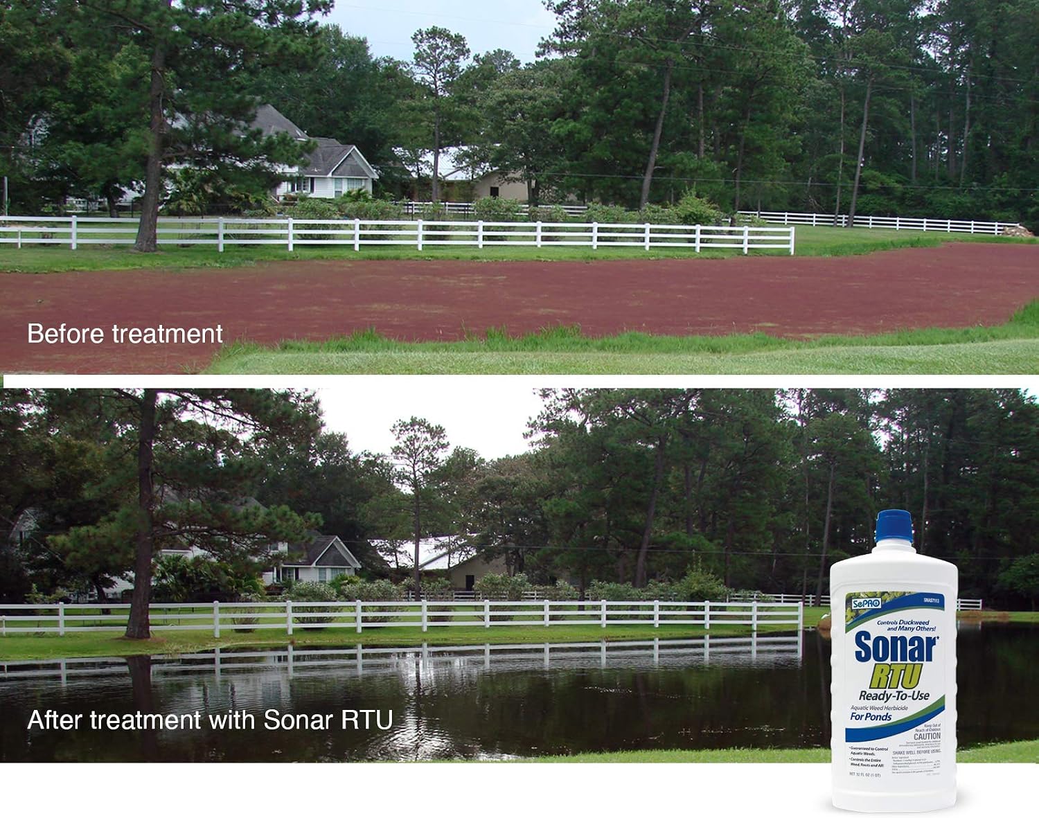 All-in-One Vegetation Control Bundle - Knock Down Algae Effectively & Control Weeds Systemically (Cutrine Plus + Sonar RTU)