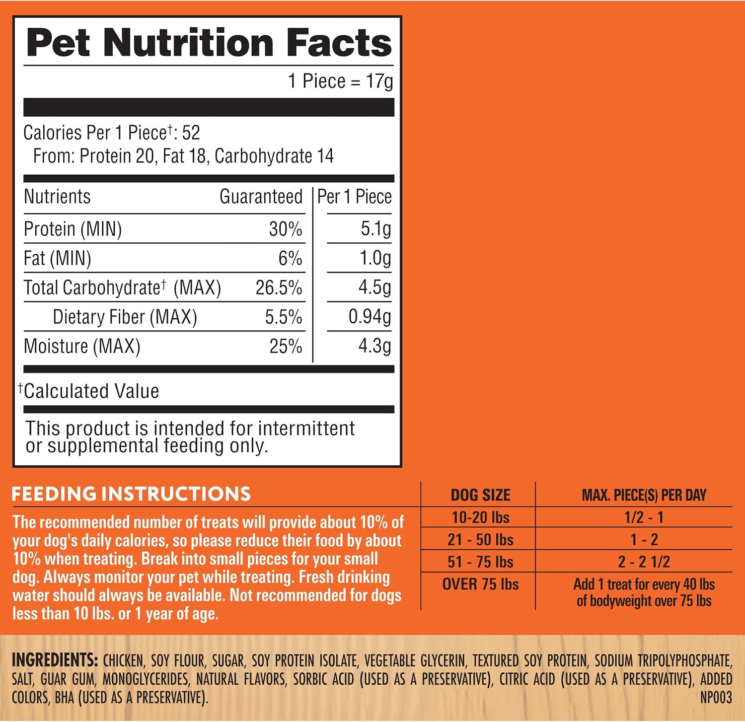 Milo’s Kitchen Chicken & Apple Sausage Slices Dog Treats, 18 Oz. Bag